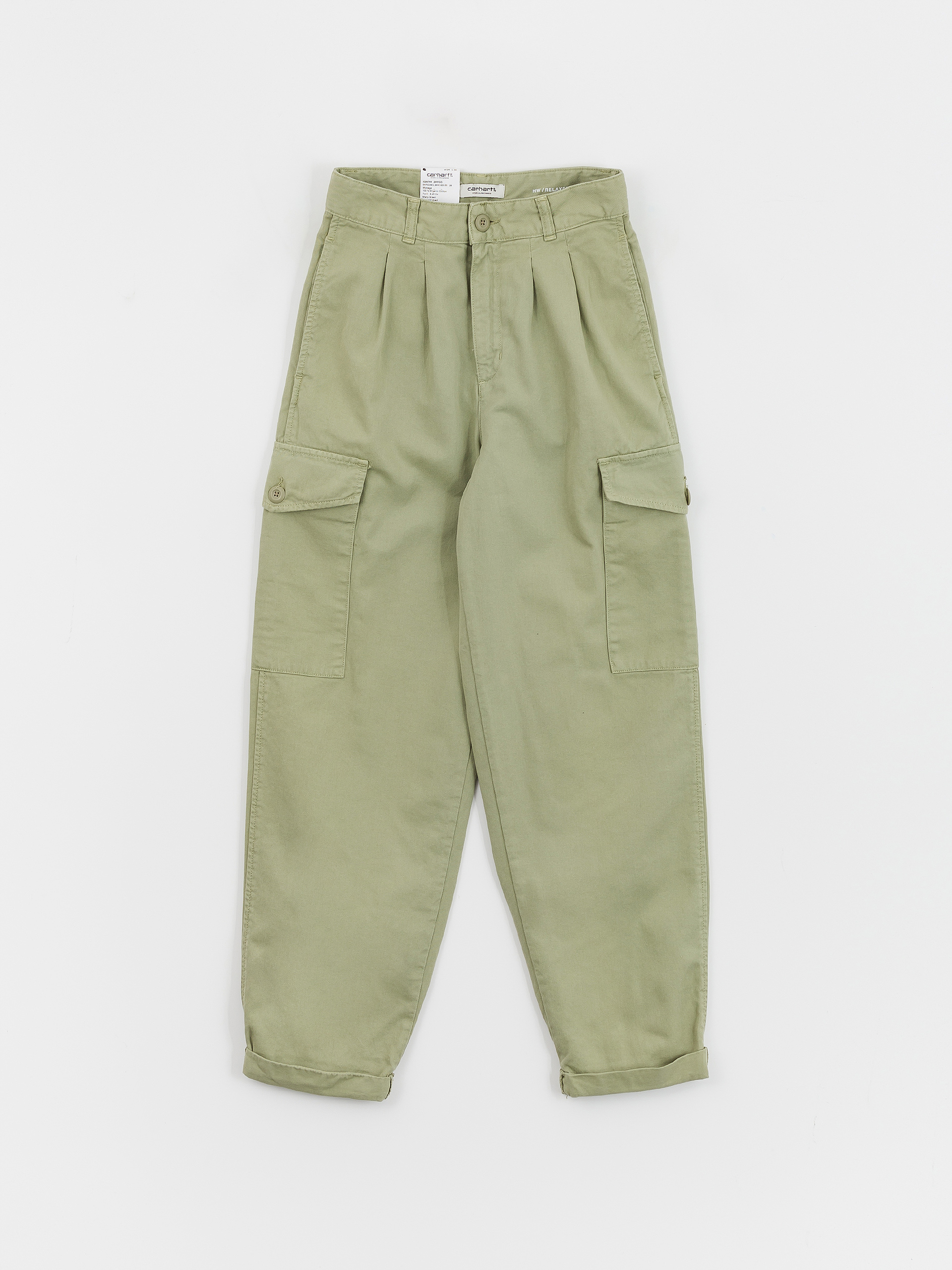 Панталони Carhartt WIP Collins Wmn (misty green)