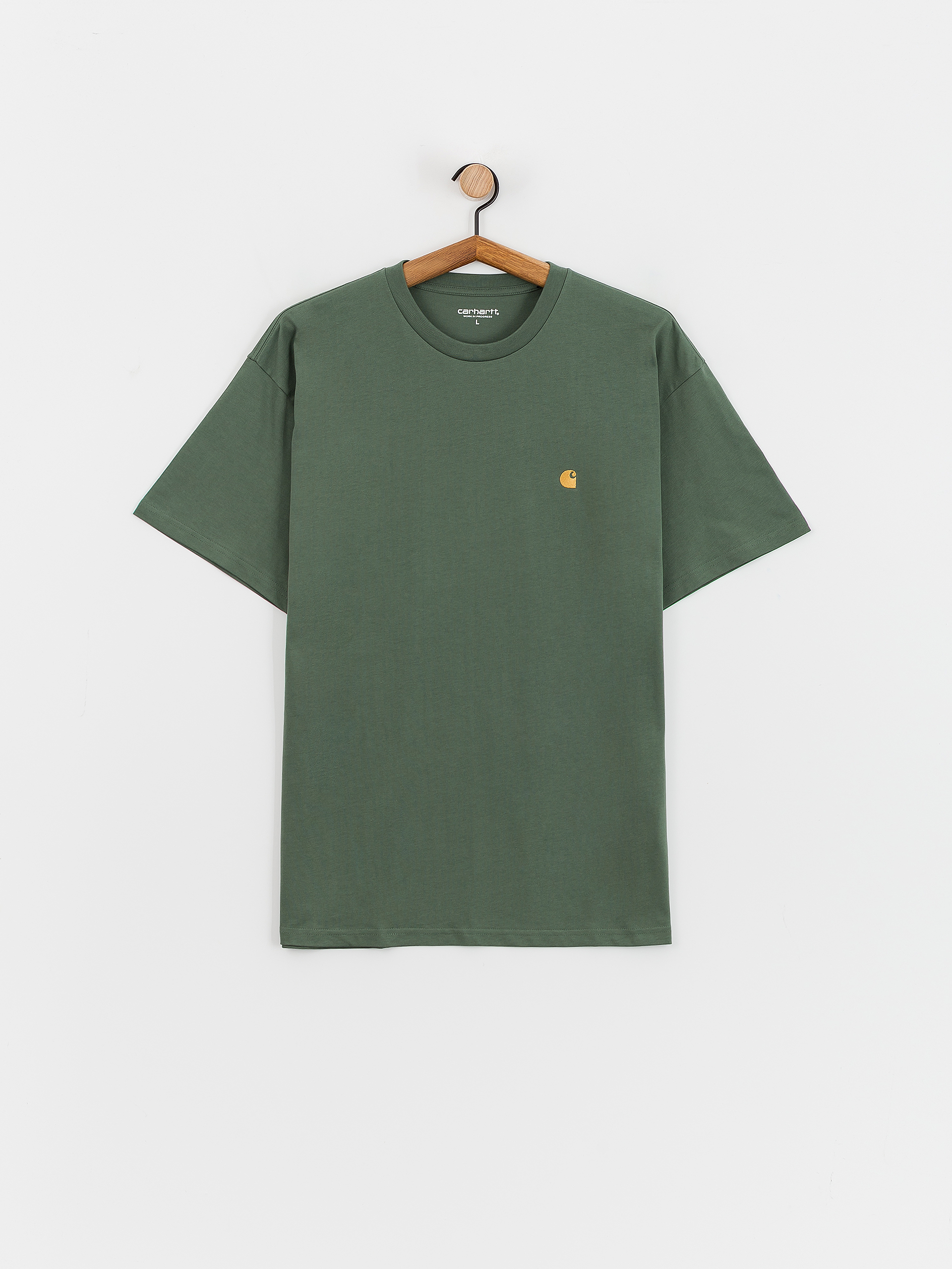 Тениска Carhartt WIP Chase (duck green/gold)