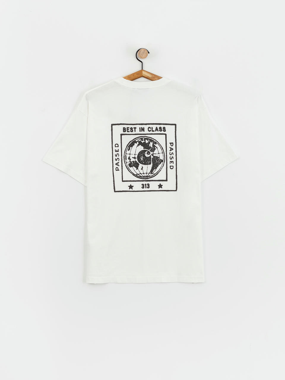 Тениска Carhartt WIP Stamp (white/black)