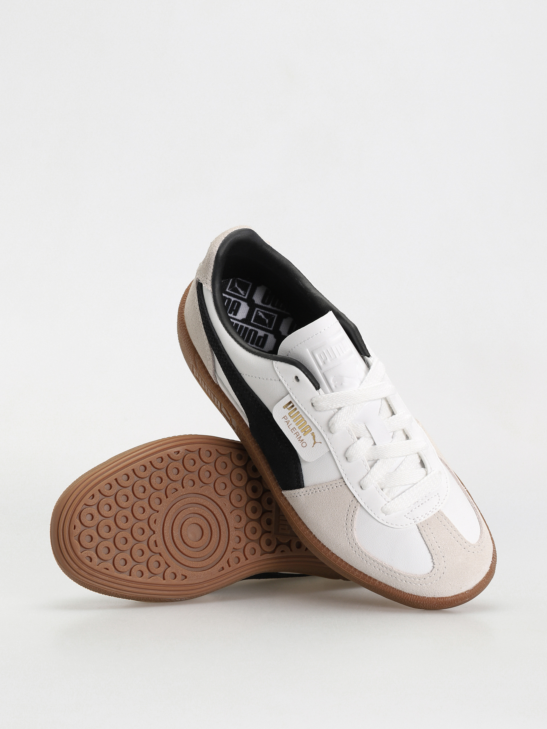 Обувки Puma Palermo Leather (puma white vapor gray gum)