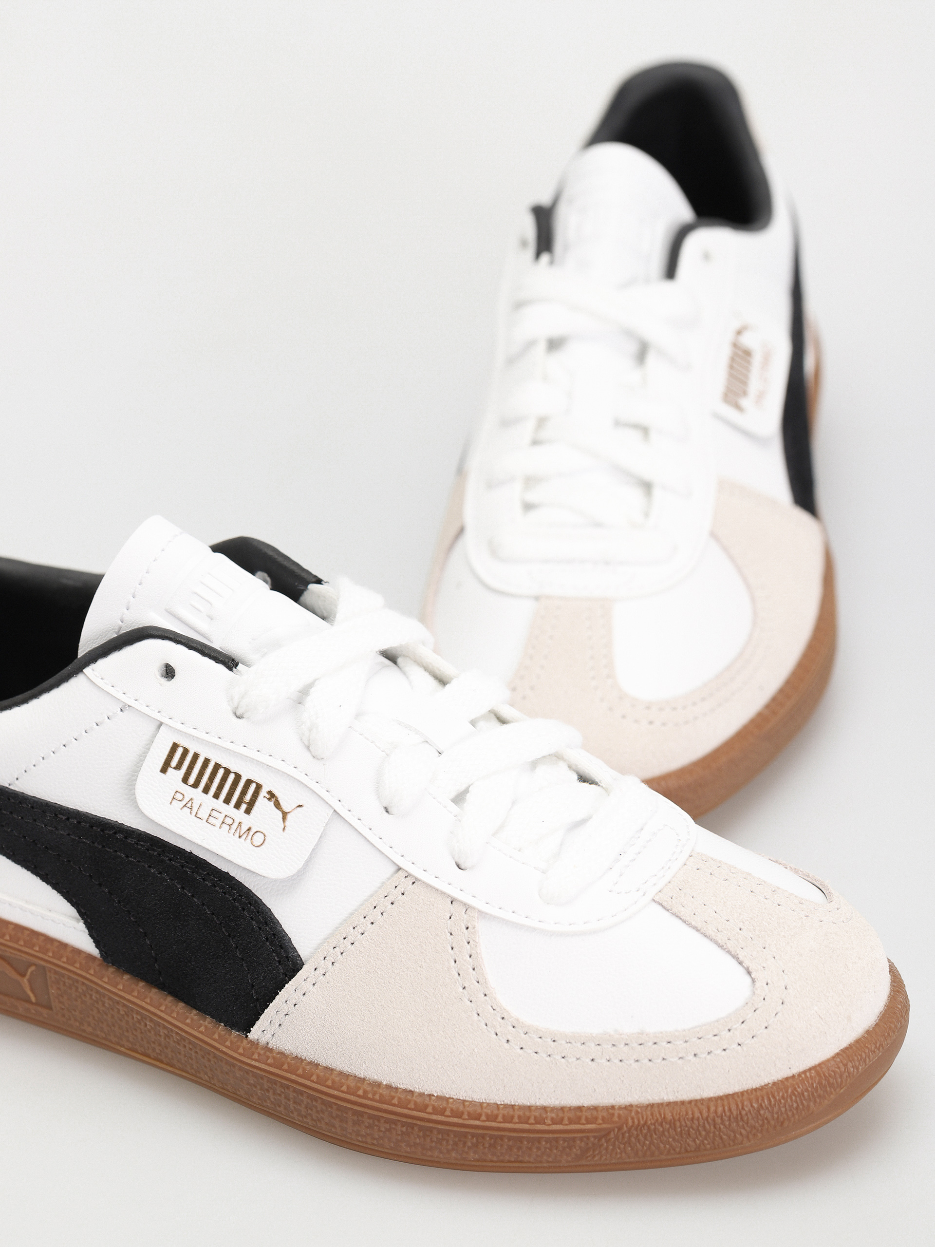 Обувки Puma Palermo Leather (puma white vapor gray gum)