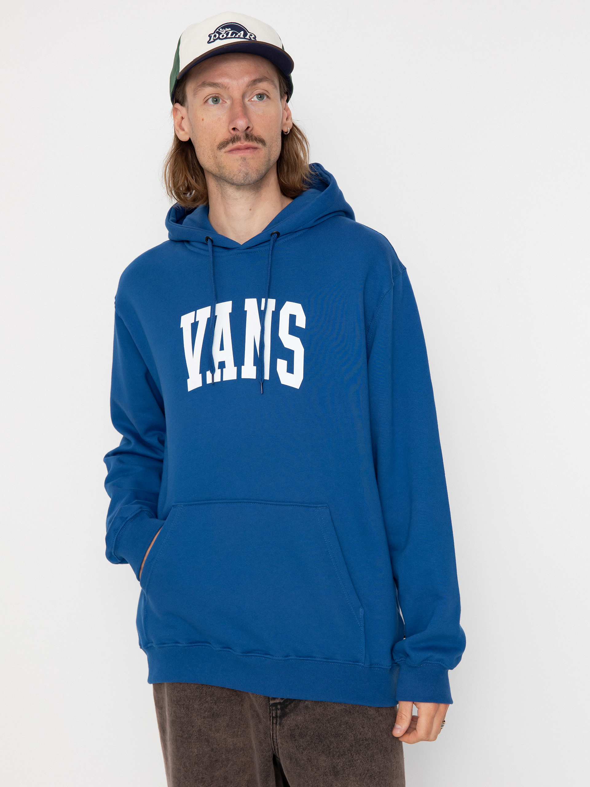 Суитшърт с качулка Vans Arched HD (true blue)