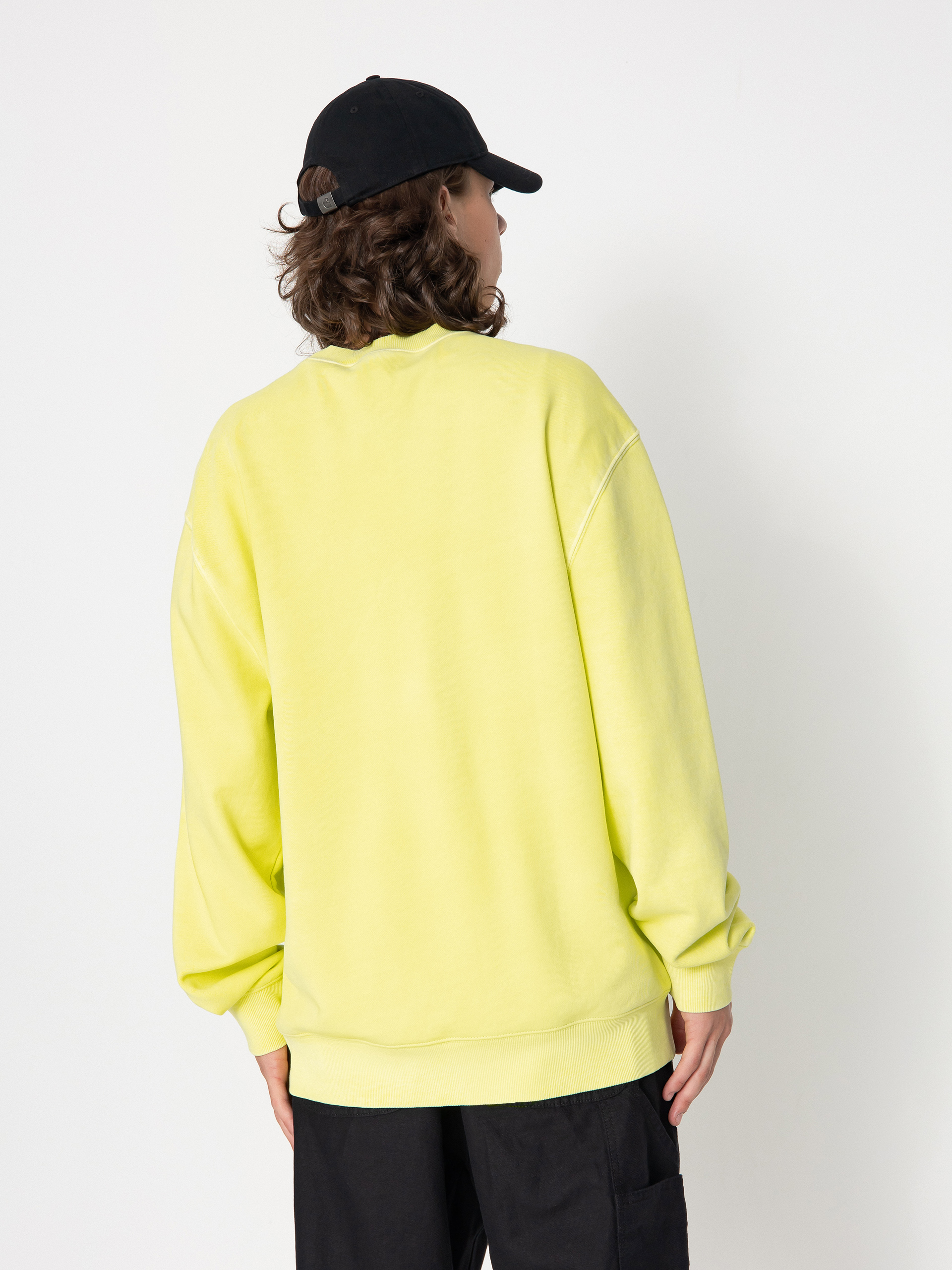 Суитшърт Carhartt WIP Duster Script (arctic lime)