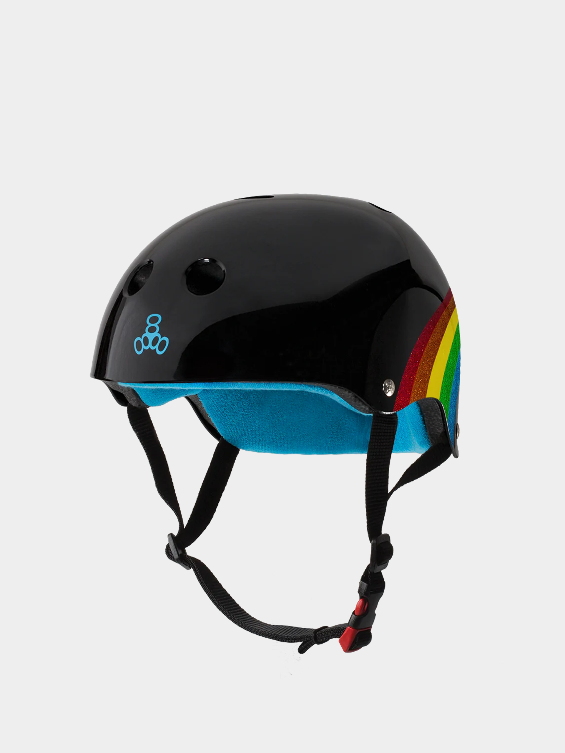 u041au0430u0441u043au0430 Triple Eight The Certified Sweatsaver Helmet (rainbow black)