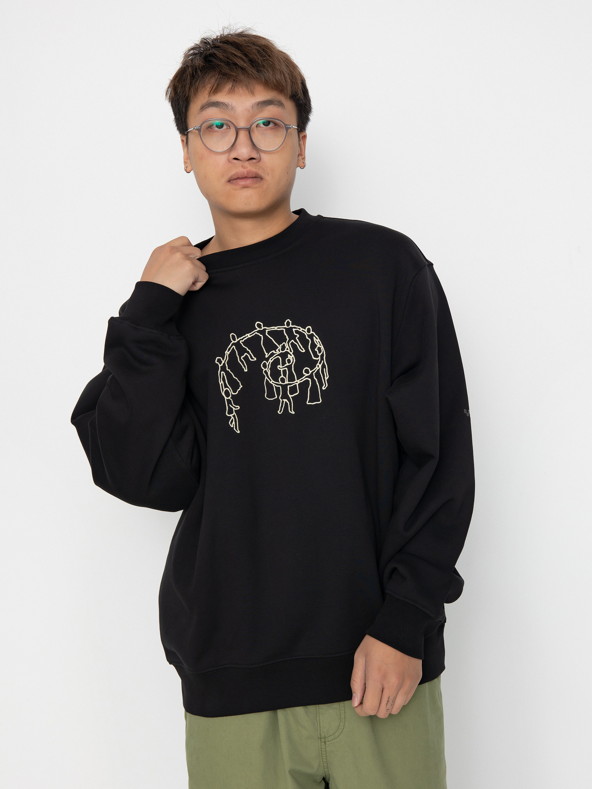 Суитшърт с качулка Vans Skate Hold Hands HD