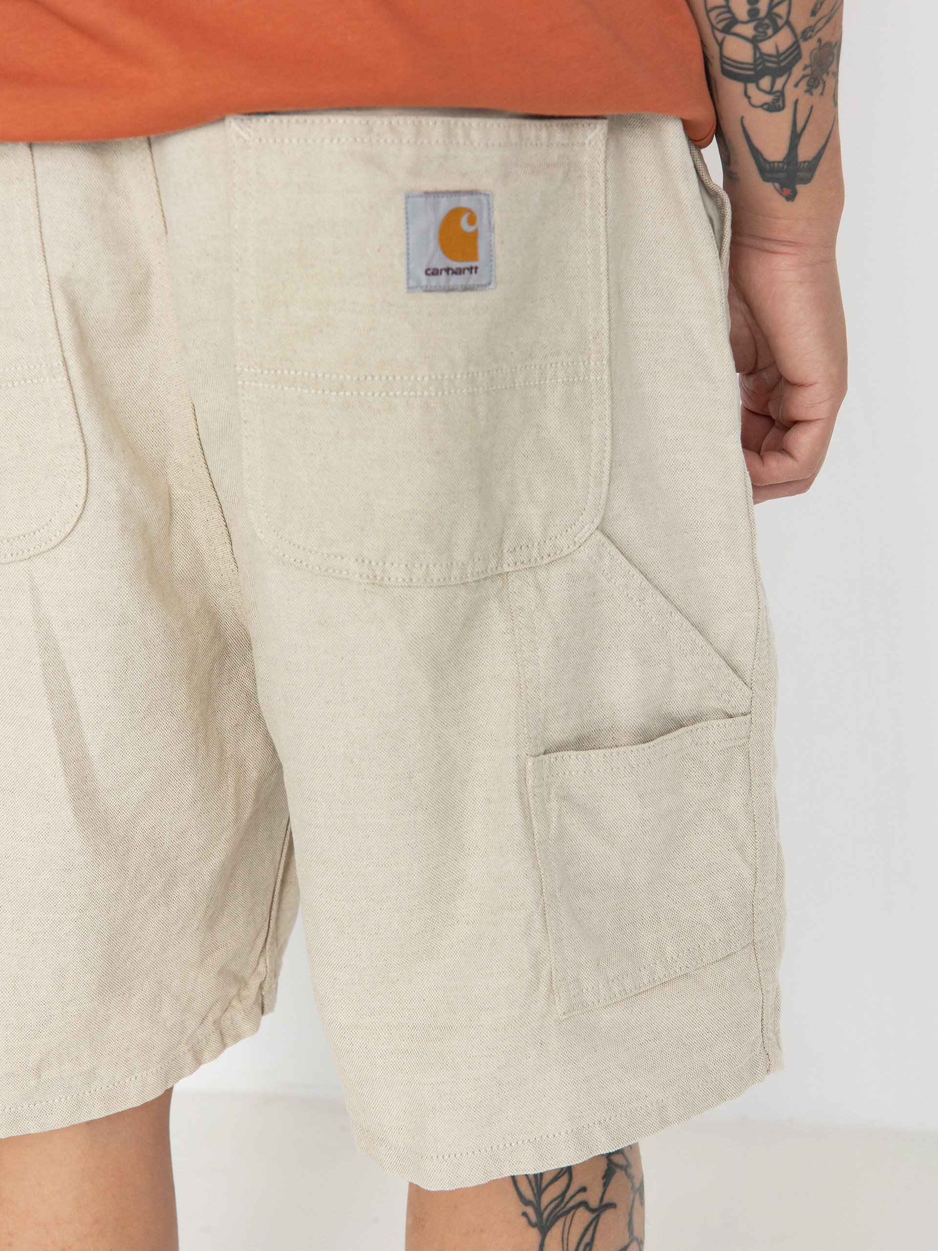 Къси панталони Carhartt WIP Walter Single Knee (natural)
