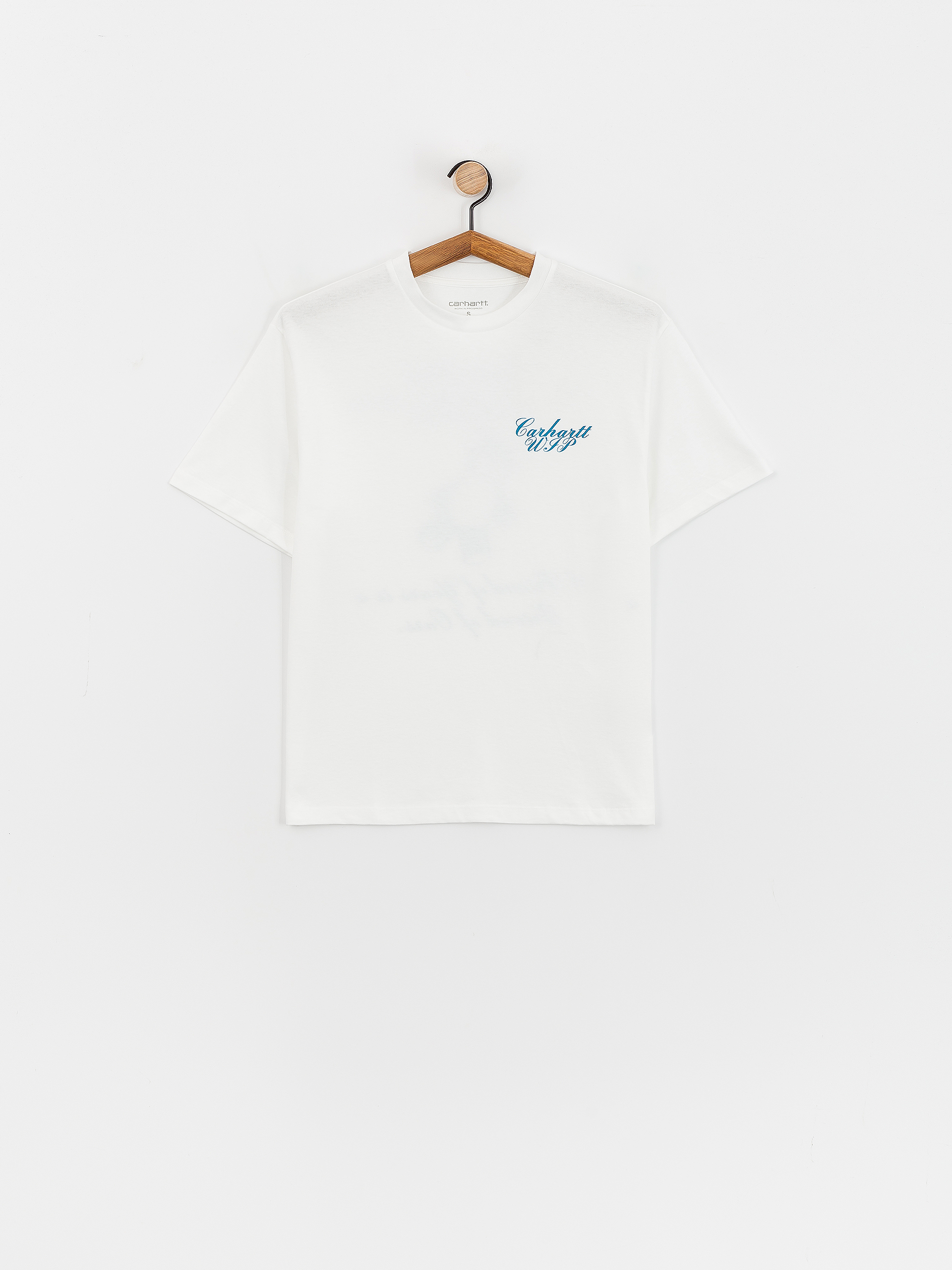 Тениска Carhartt WIP Exchange Wmn (white/blue)