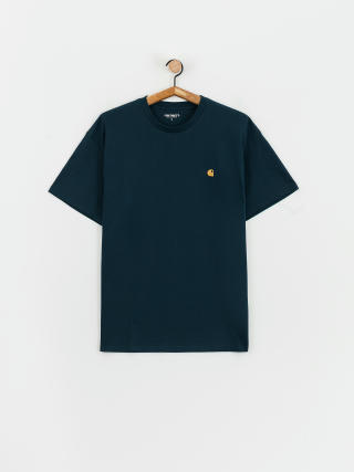 Тениска Carhartt WIP Chase (duck blue/gold)