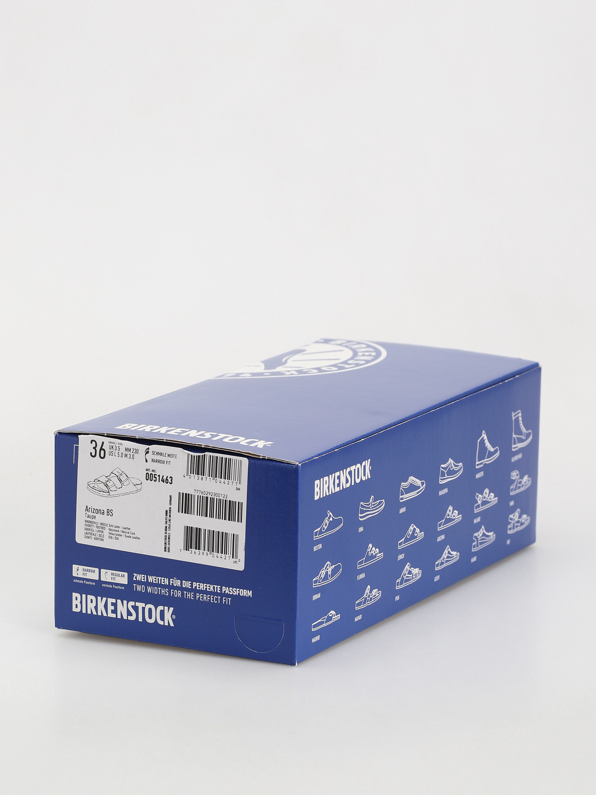 Чехли Birkenstock Arizona Suede Leather Narrow Wmn (taupe)