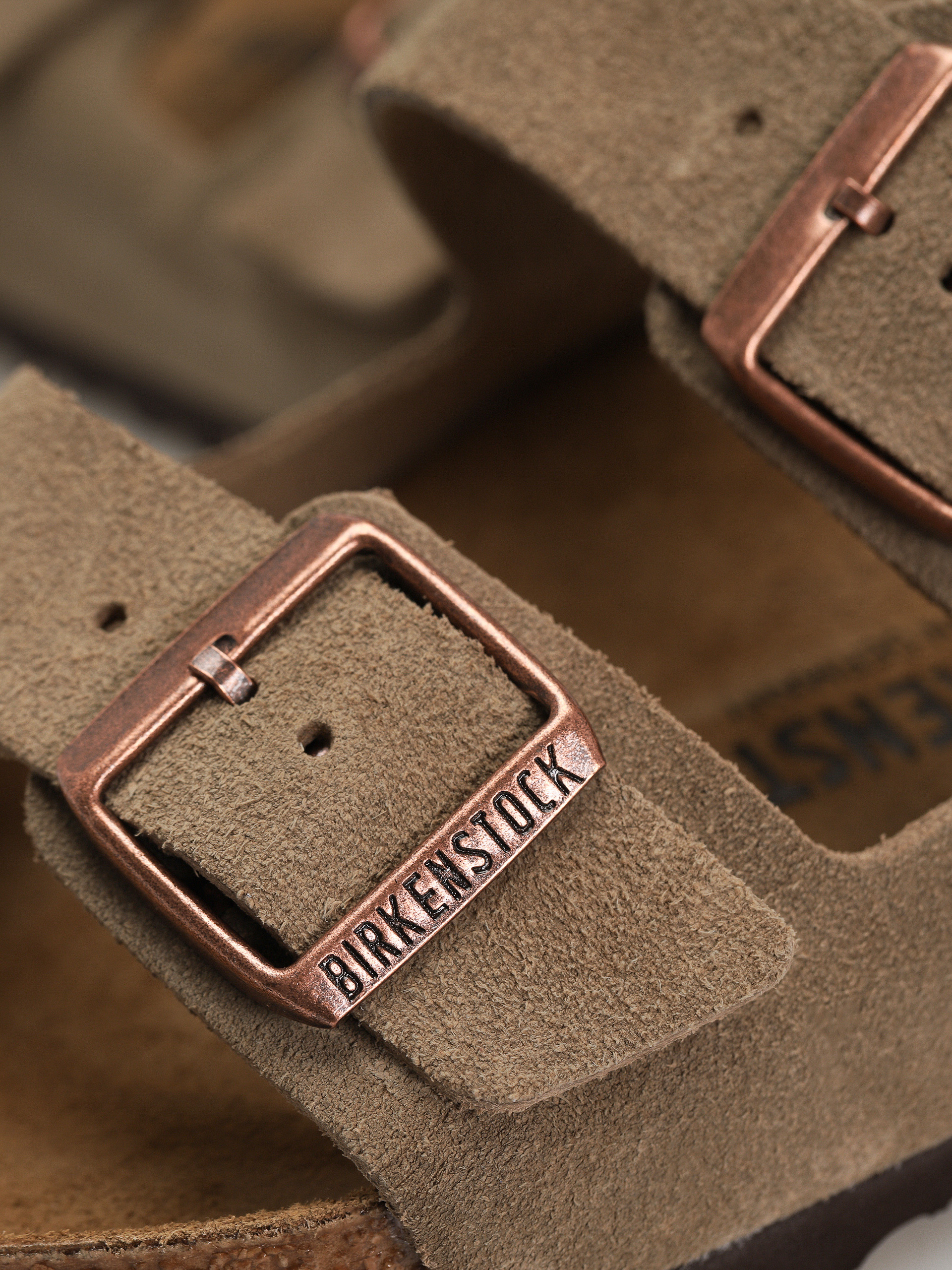 Чехли Birkenstock Arizona Suede Leather Regular (taupe)
