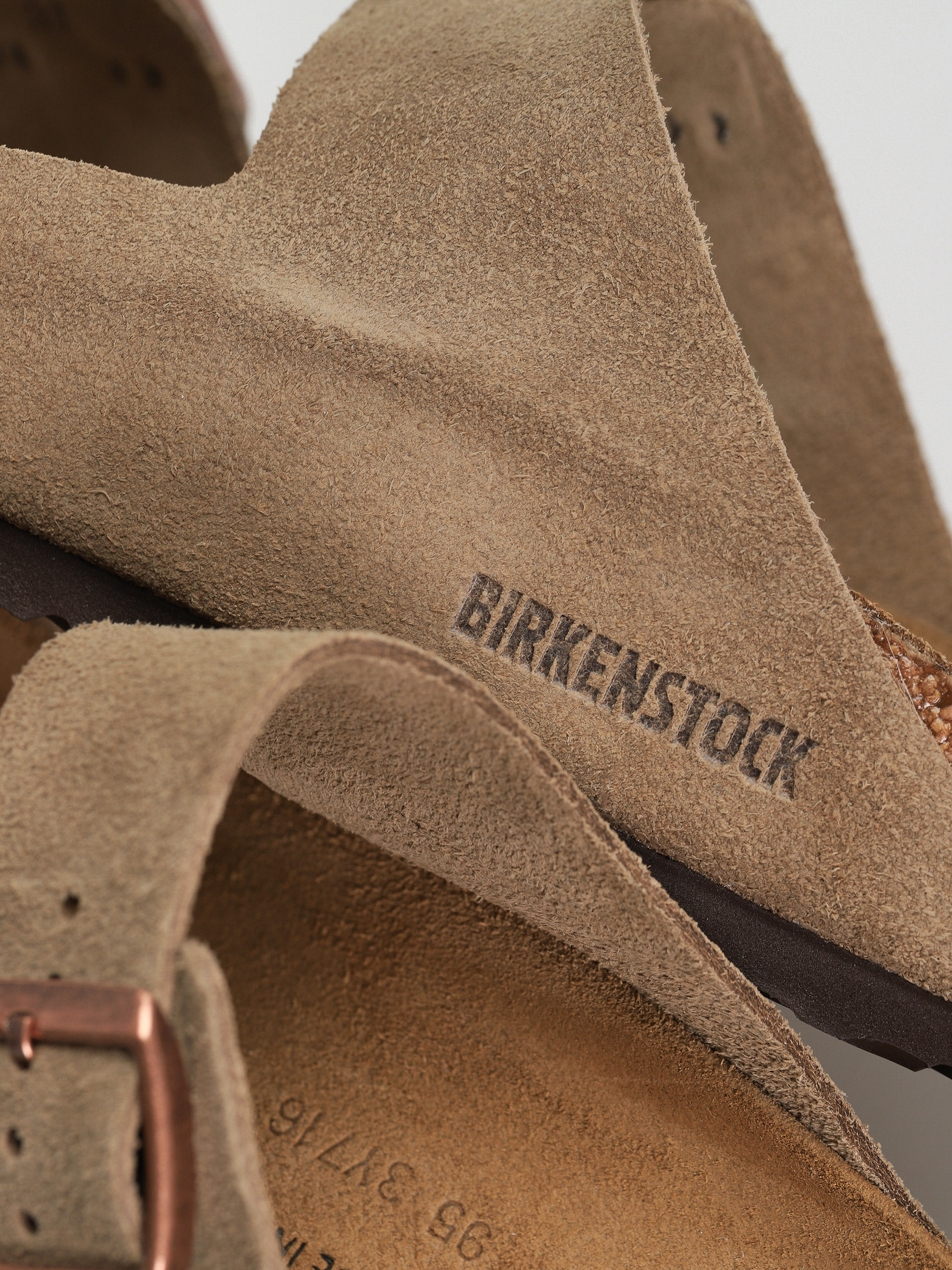 Чехли Birkenstock Arizona Suede Leather Regular (taupe)