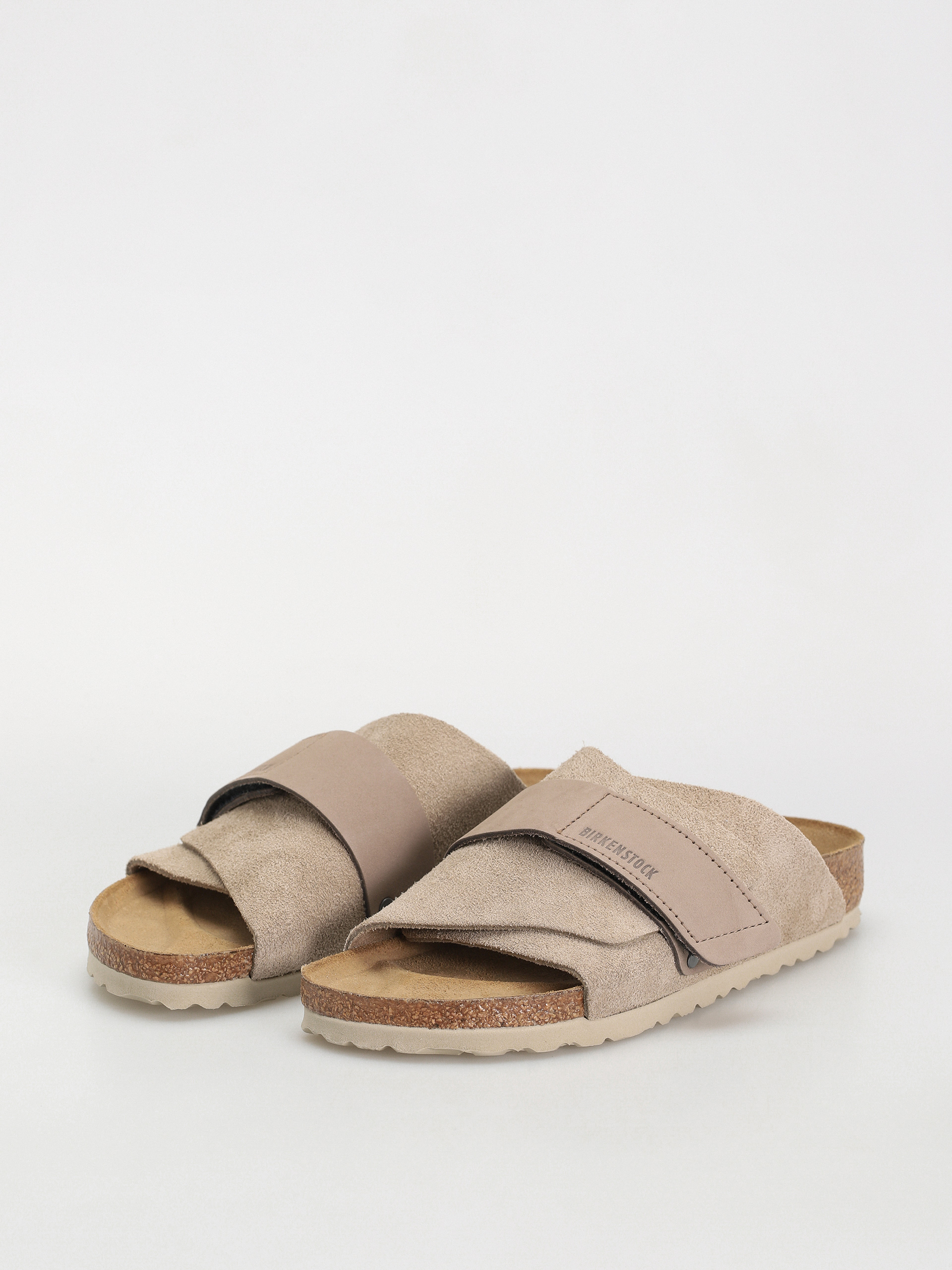 Чехли Birkenstock Kyoto Nubuck Suede Leather Narrow Wmn (taupe)