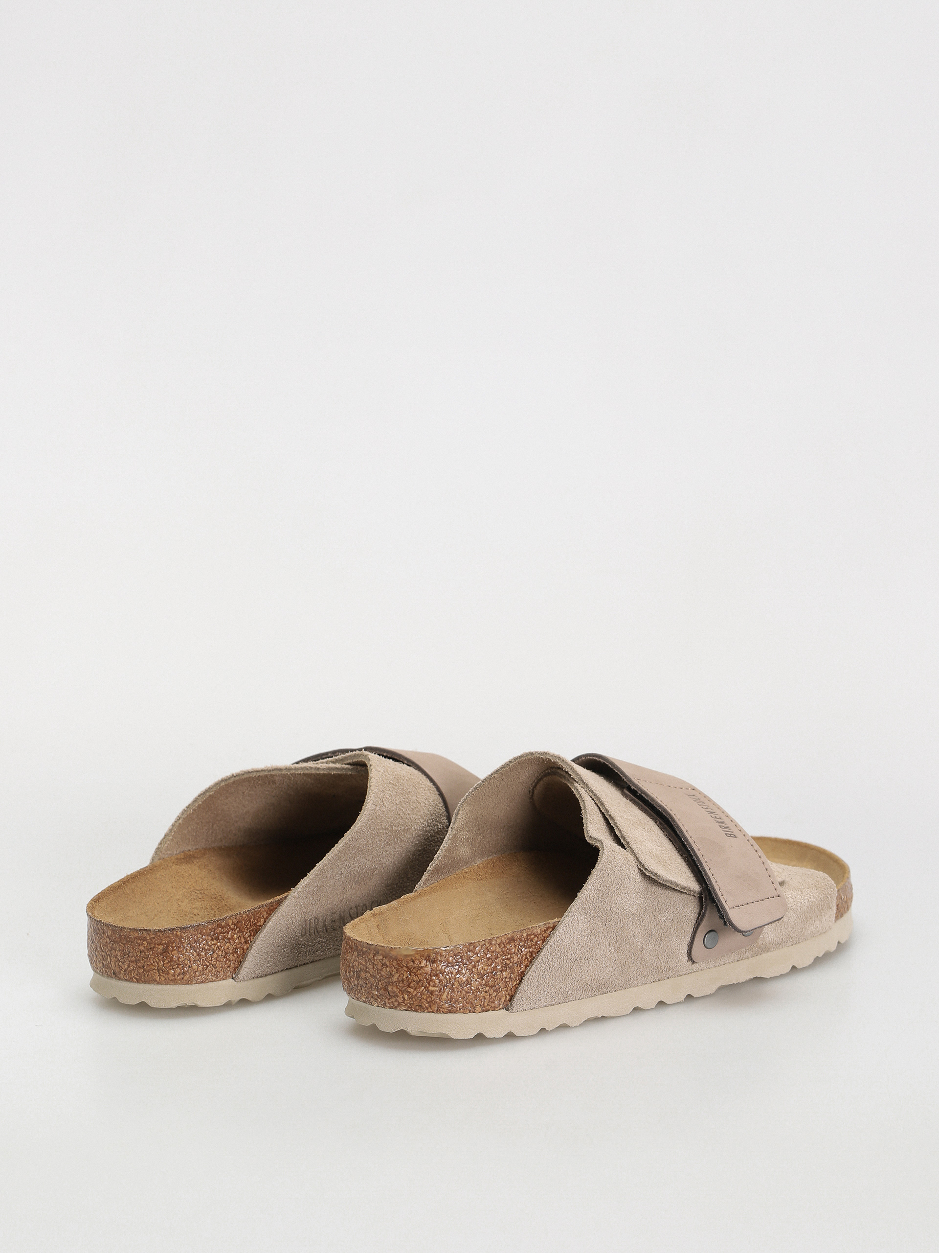 Чехли Birkenstock Kyoto Nubuck Suede Leather Narrow Wmn (taupe)