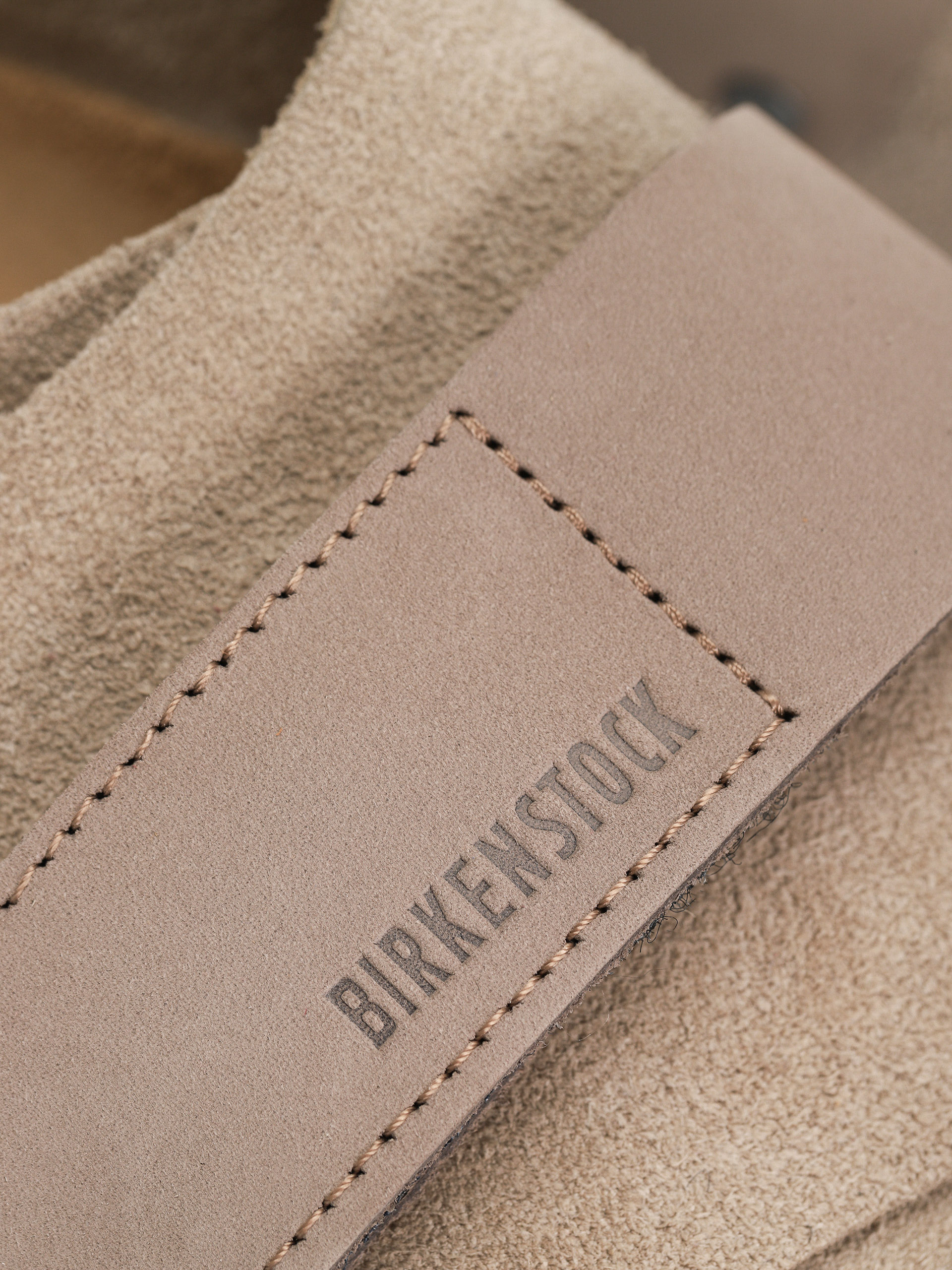 Чехли Birkenstock Kyoto Nubuck Suede Leather Narrow Wmn (taupe)