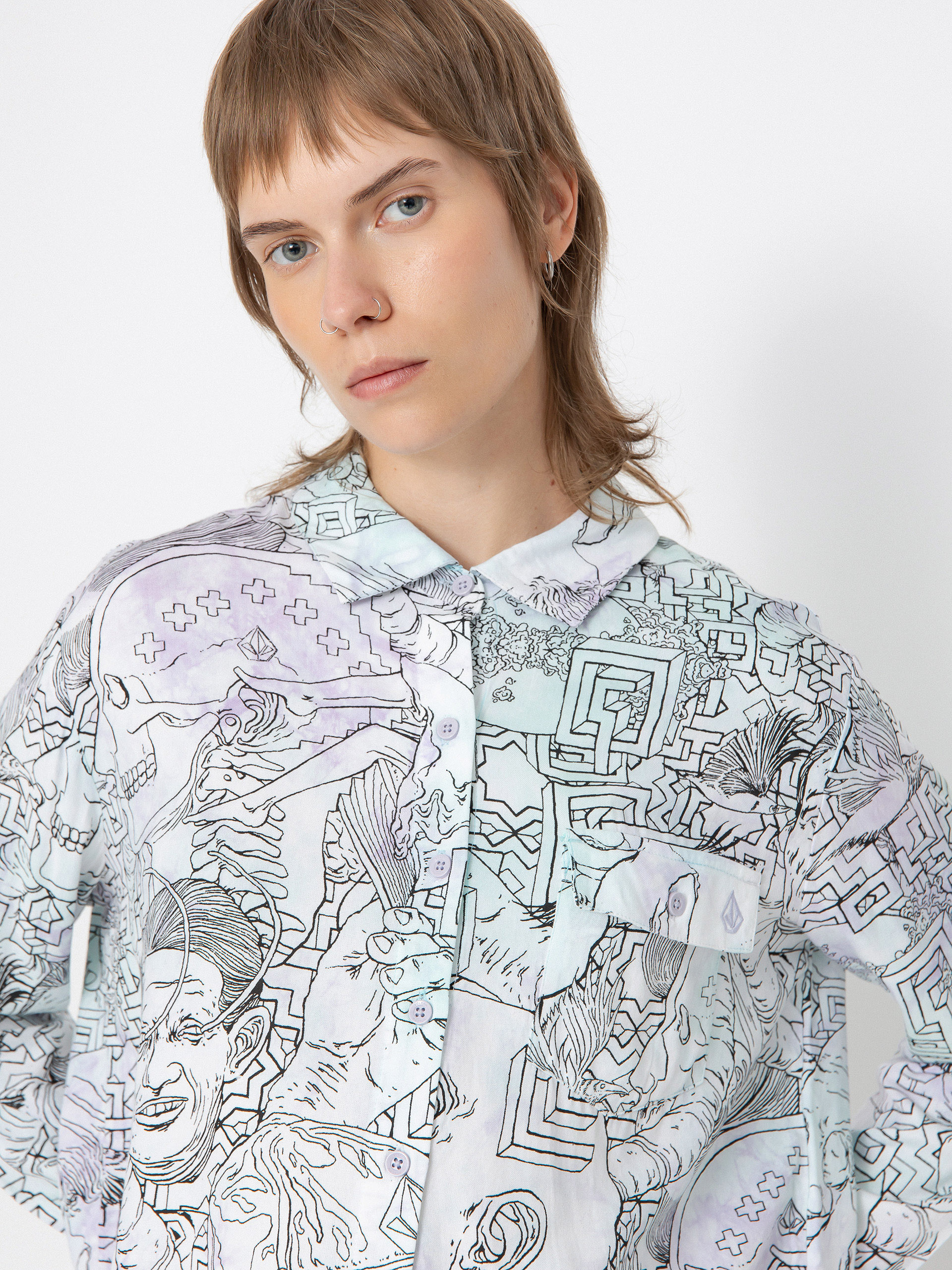 Риза Volcom Fa Ed Merlin Murray Ls Wmn (multi)