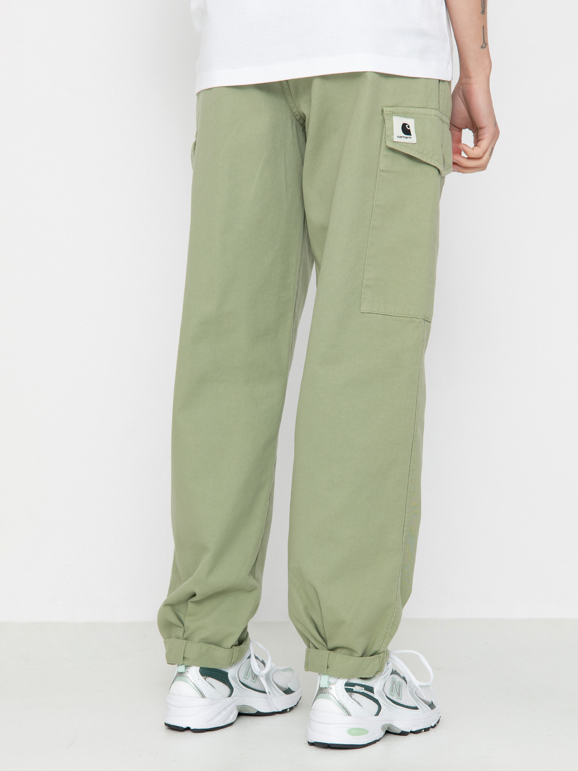 Панталони Carhartt WIP Collins Wmn (misty green)