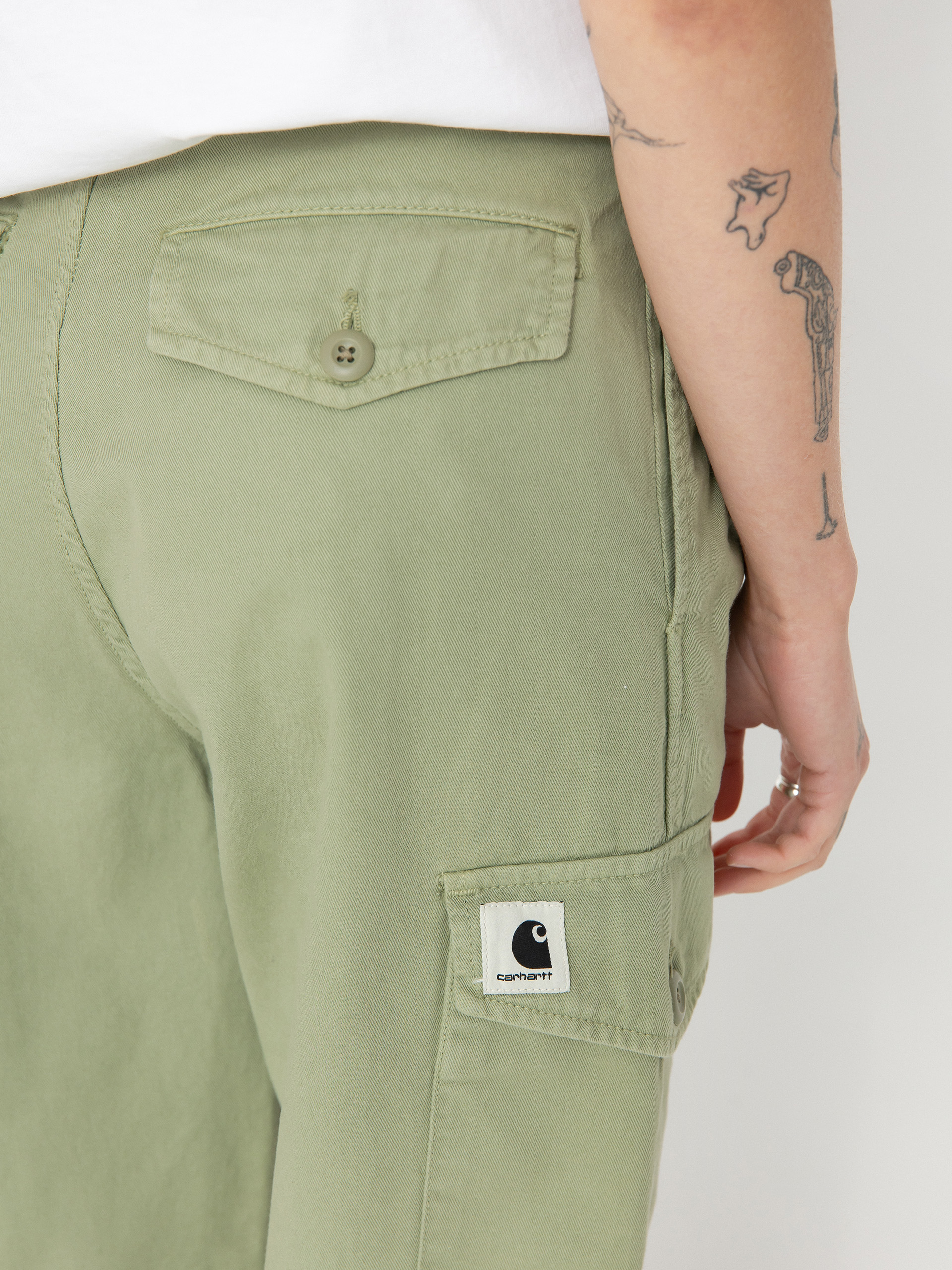 Панталони Carhartt WIP Collins Wmn (misty green)