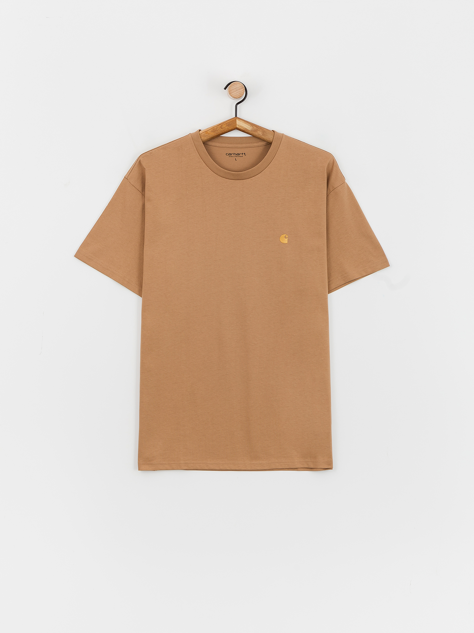 Тениска Carhartt WIP Chase (peanut/gold)