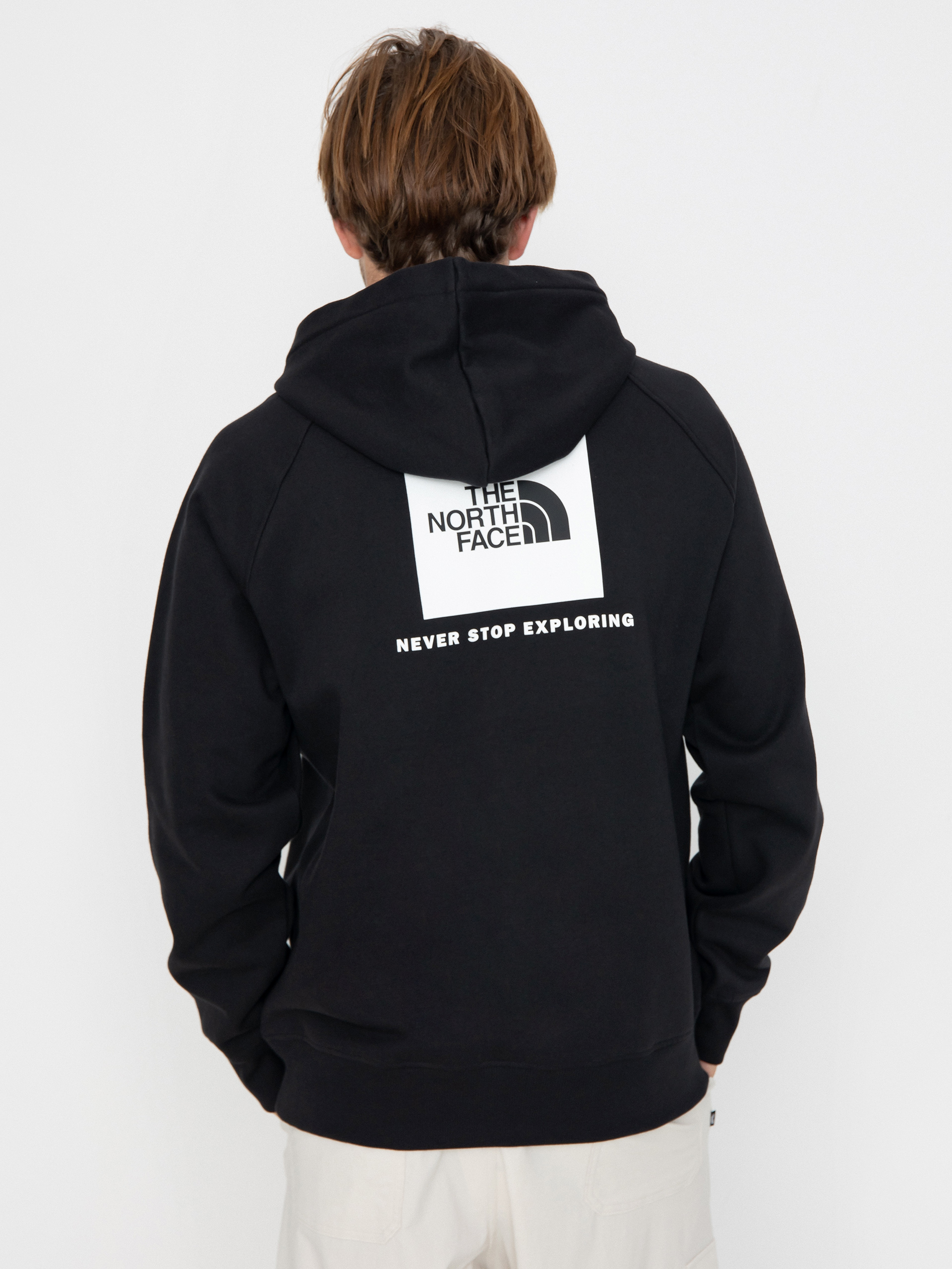 Суитшърт с качулка The North Face Raglan Box Nse HD (tnf black/tnf white)