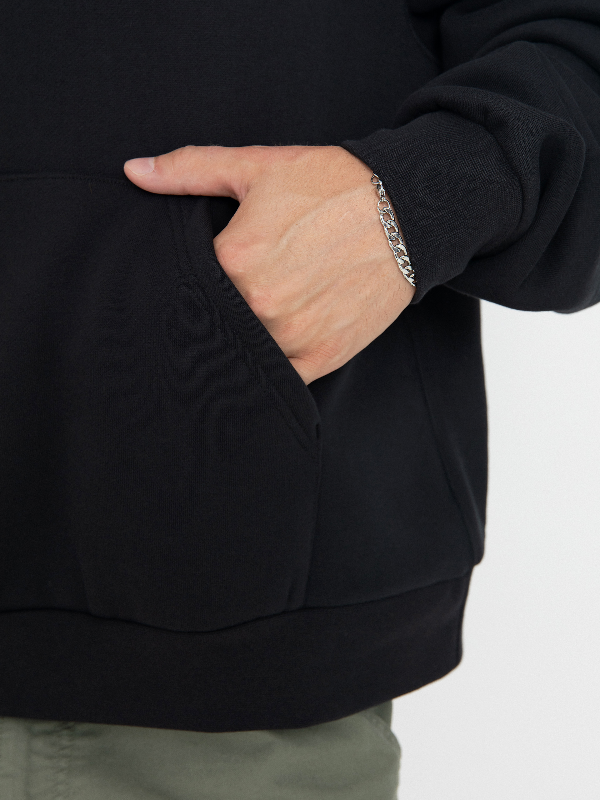 Суитшърт с качулка Nike SB Essential Logo HD (black/white)