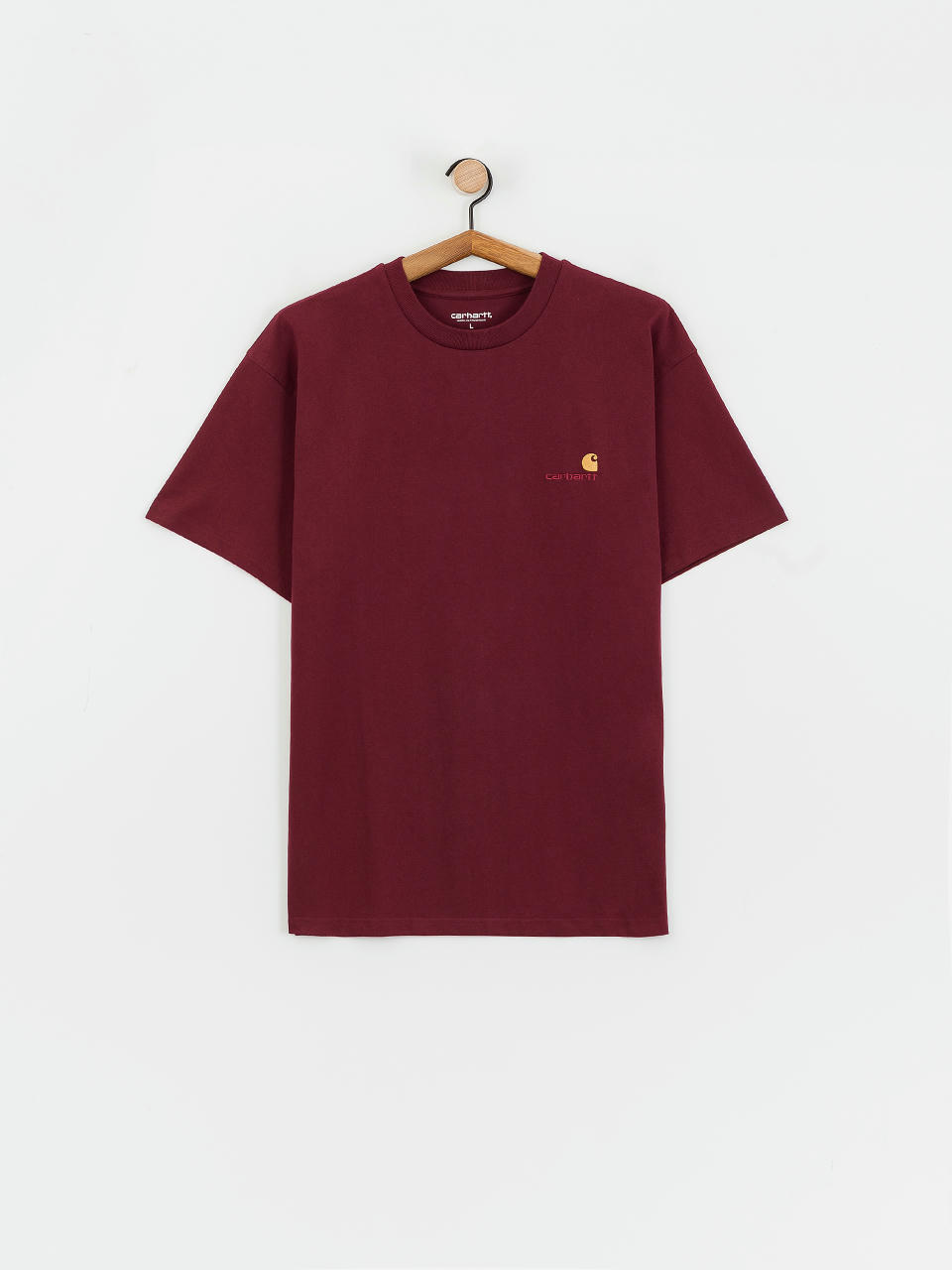 Тениска Carhartt WIP American Script (malbec)