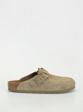 Чехли Birkenstock Boston Suede Leather Regular (faded khaki)