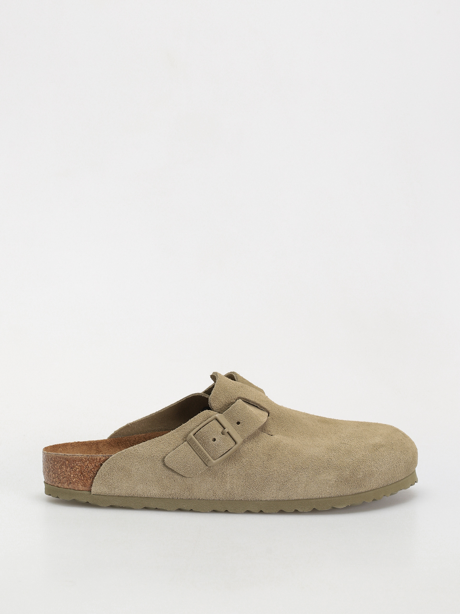 u0427u0435u0445u043bu0438 Birkenstock Boston Suede Leather Regular (faded khaki)