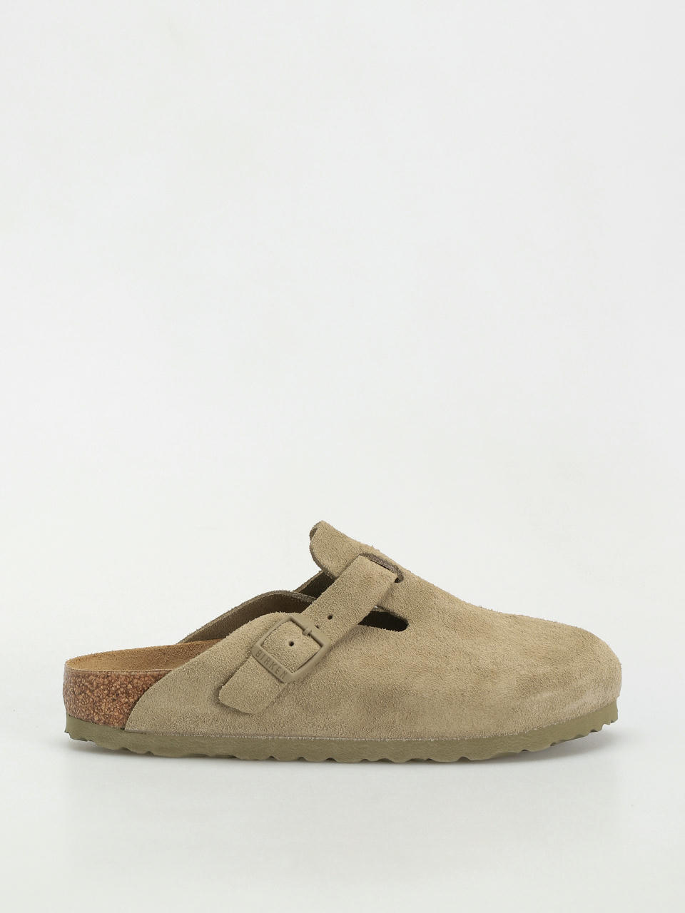 Чехли Birkenstock Boston Suede Leather Narrow Wmn (faded khaki)