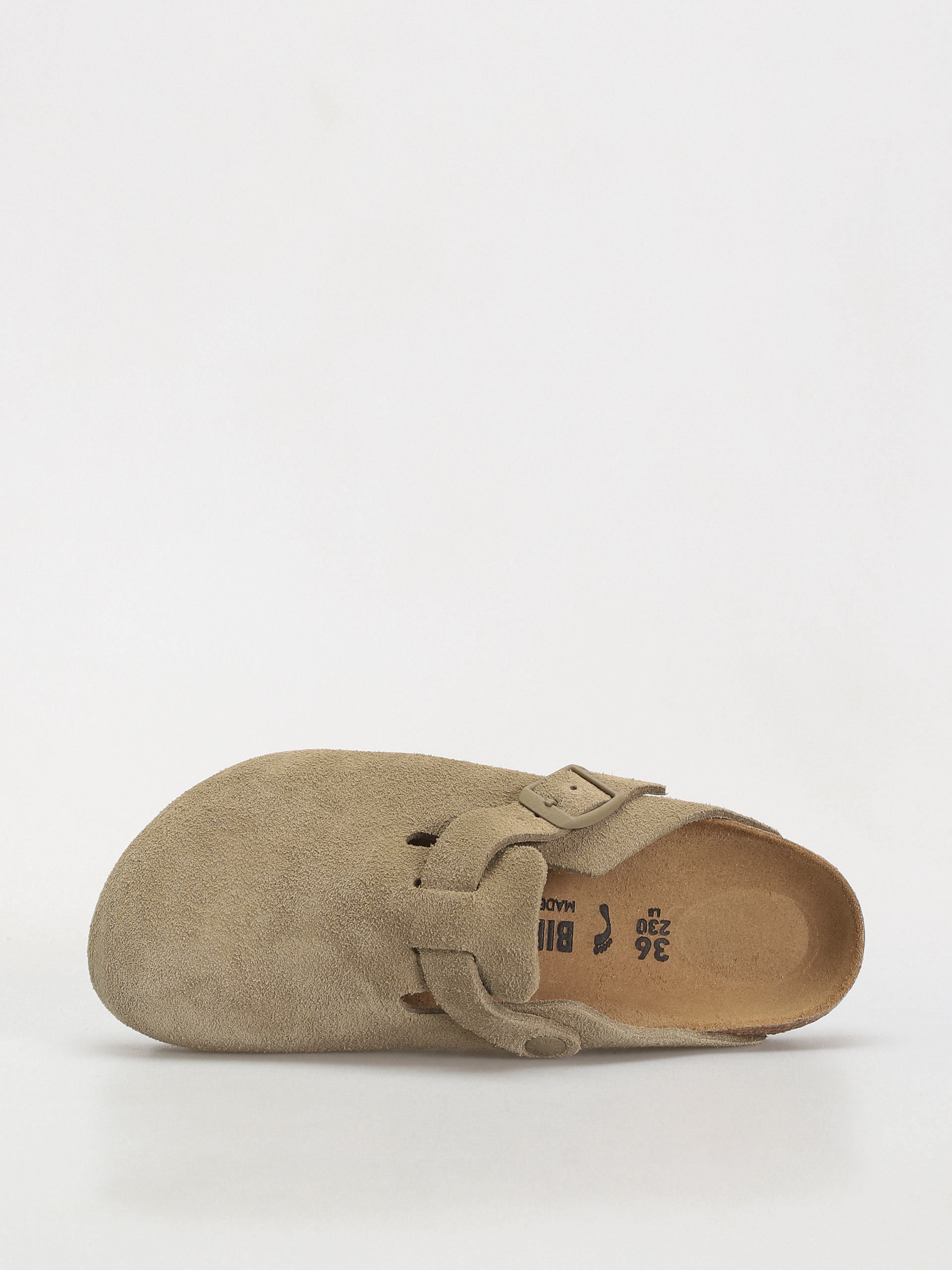 Чехли Birkenstock Boston Suede Leather Narrow Wmn (faded khaki)