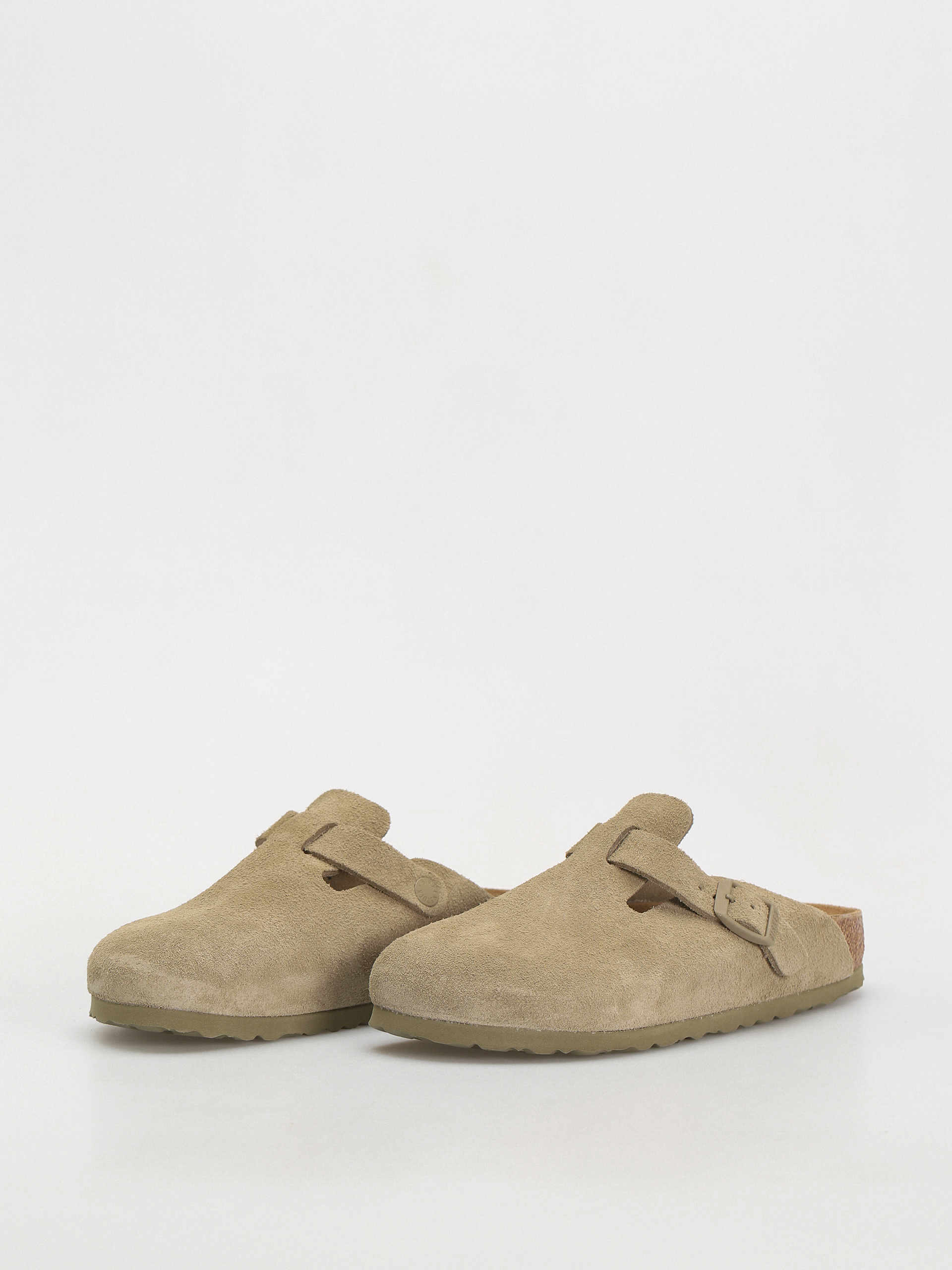 Чехли Birkenstock Boston Suede Leather Narrow Wmn (faded khaki)
