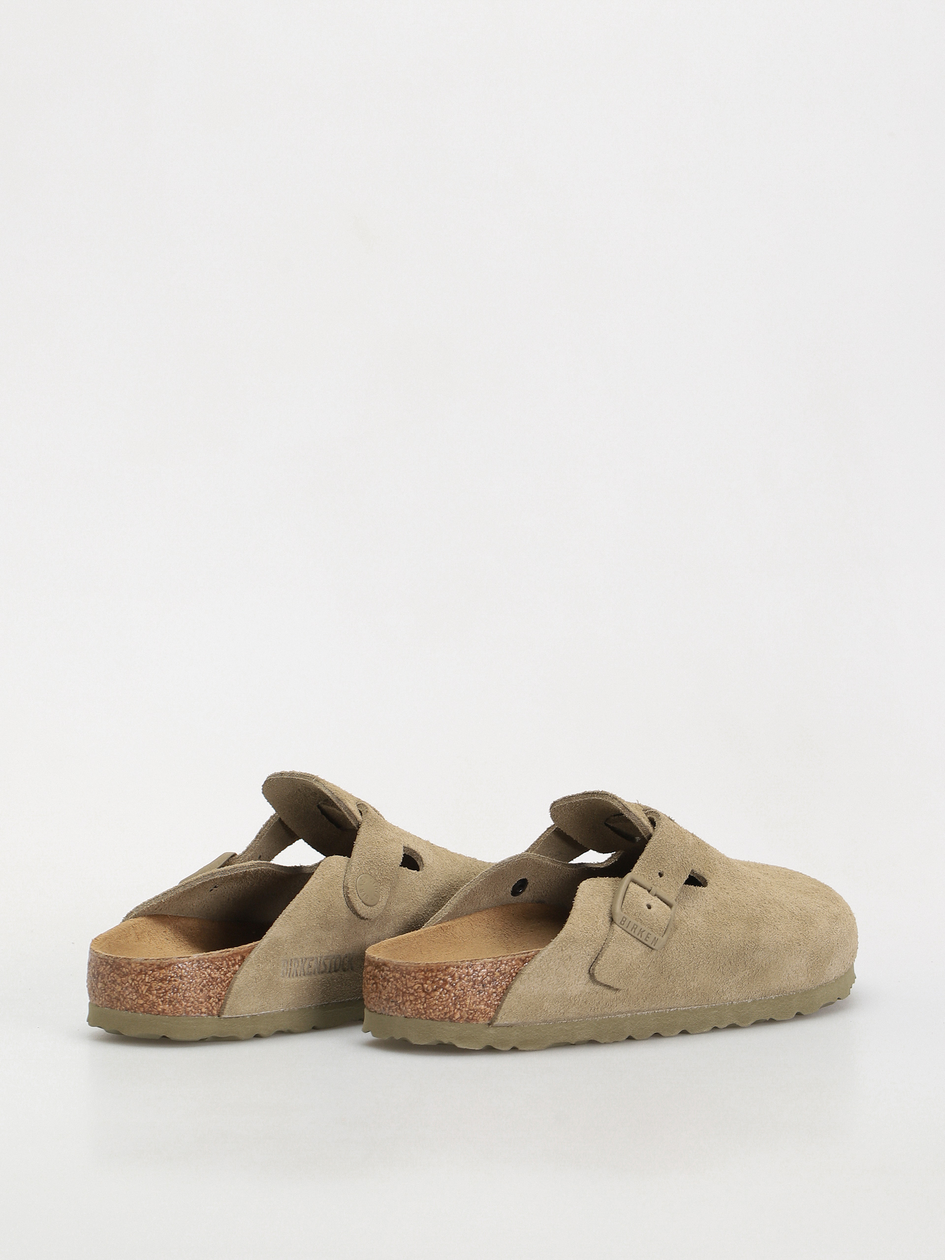 Чехли Birkenstock Boston Suede Leather Narrow Wmn (faded khaki)