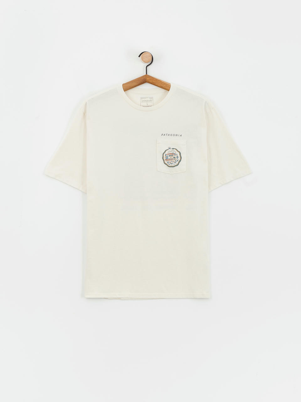 Тениска Patagonia Commontrail Pocket Responsibili (birch white)