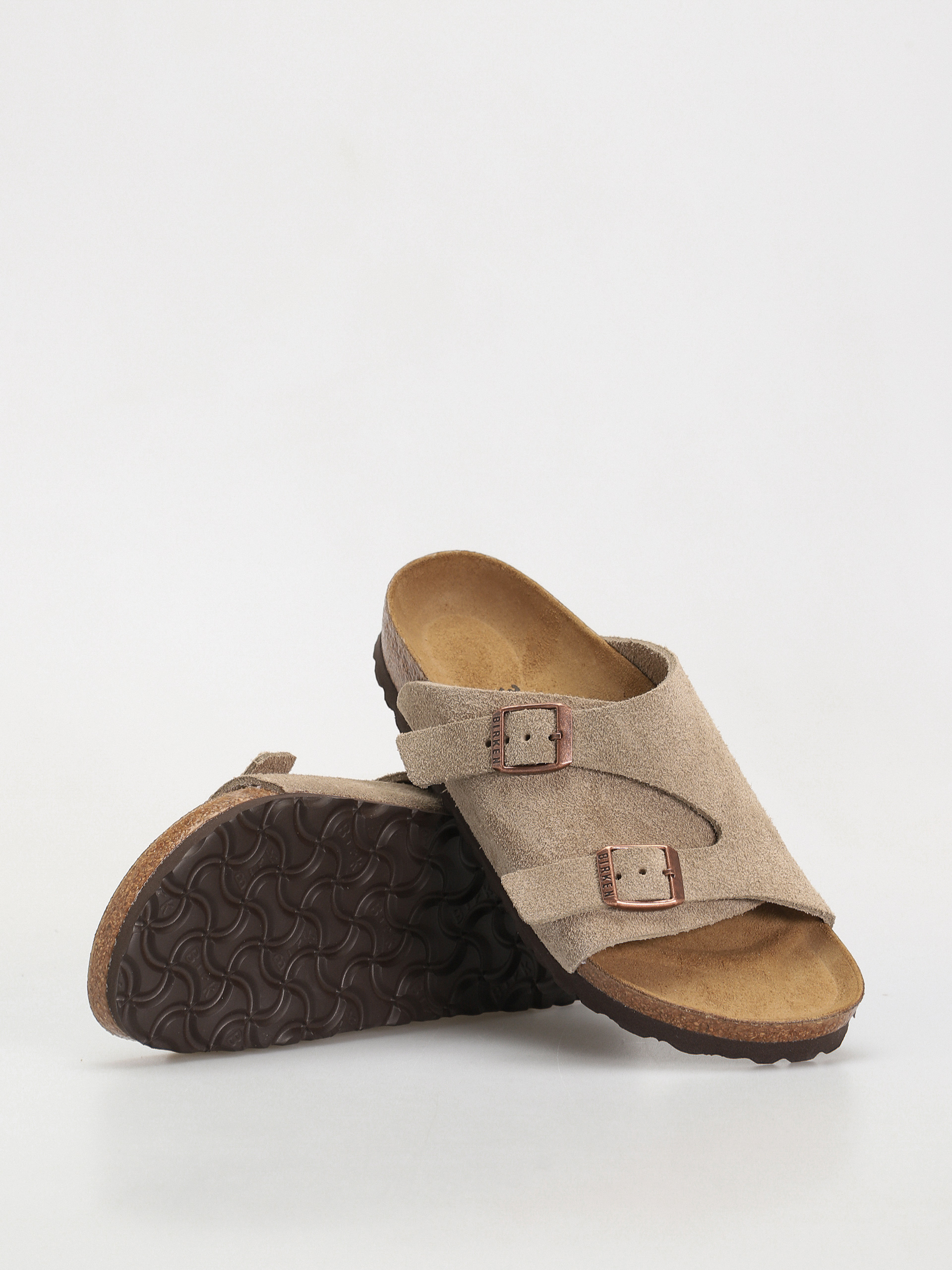 Чехли Birkenstock Zürich Suede Leather Narrow Wmn (taupe)