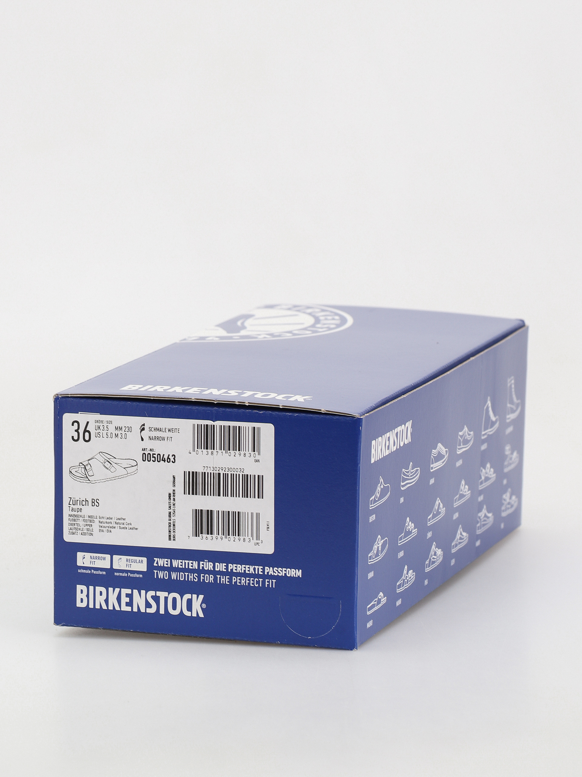 Чехли Birkenstock Zürich Suede Leather Narrow Wmn (taupe)