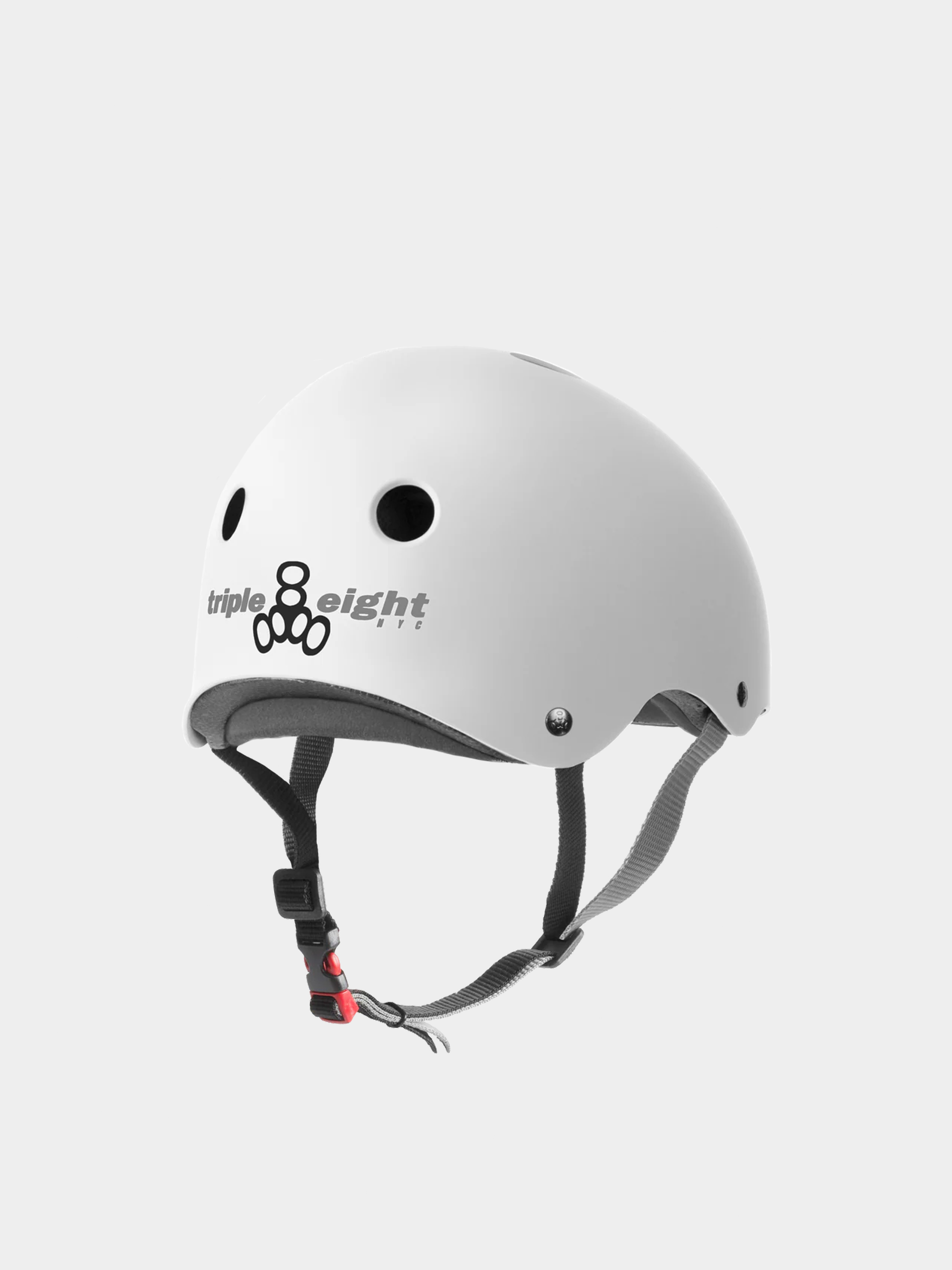 Каска Triple Eight The Certified Sweatsaver Helmet (white rubber)