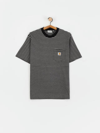 Тениска Carhartt WIP Verner Pocket (verner stripe/black/dark grey heather)