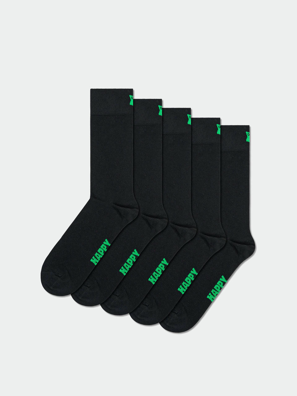 Чорапи Happy Socks 5-Pack Solids (black)