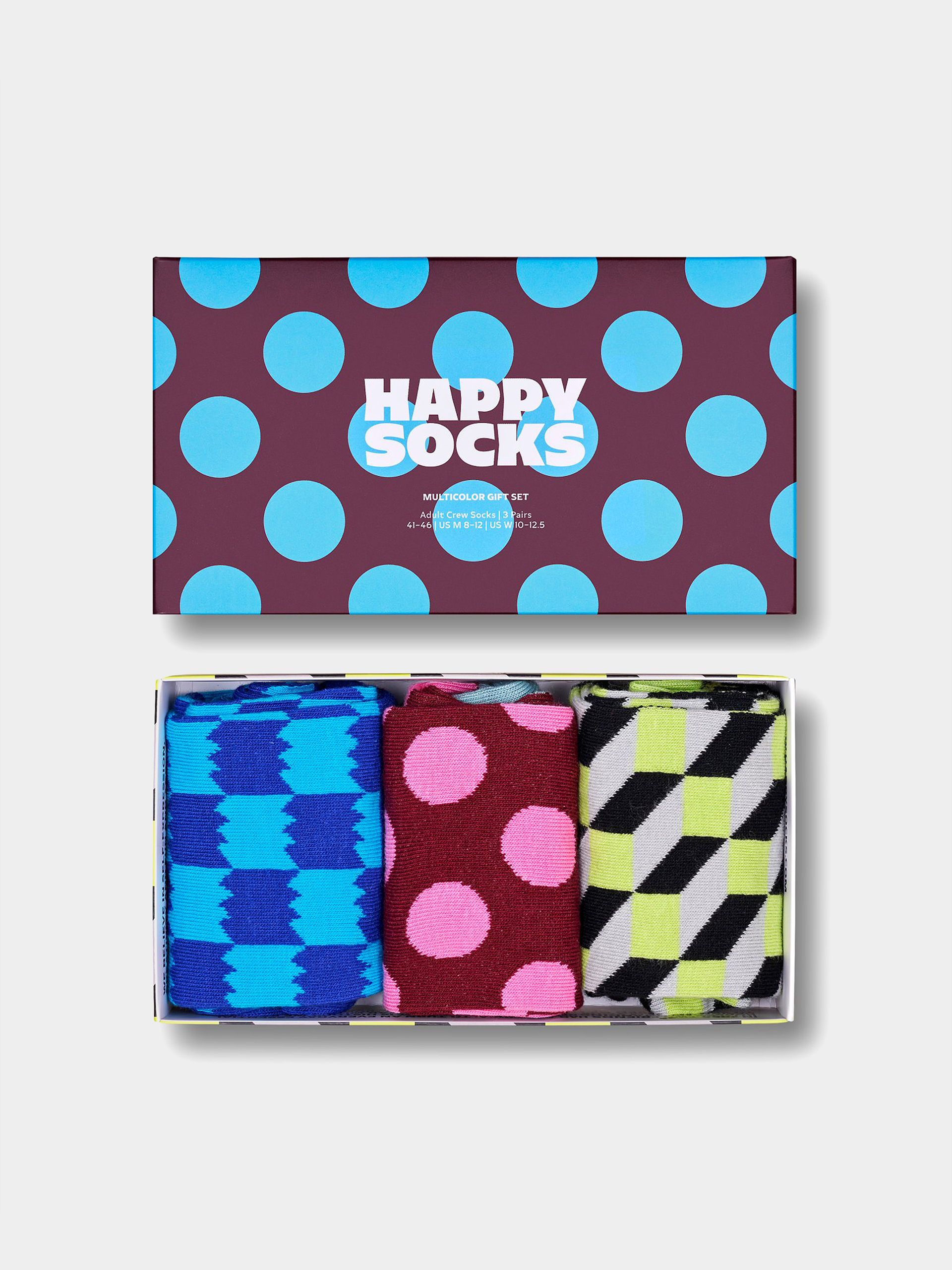 Чорапи Happy Socks 3-Pack Multicolor (navy)