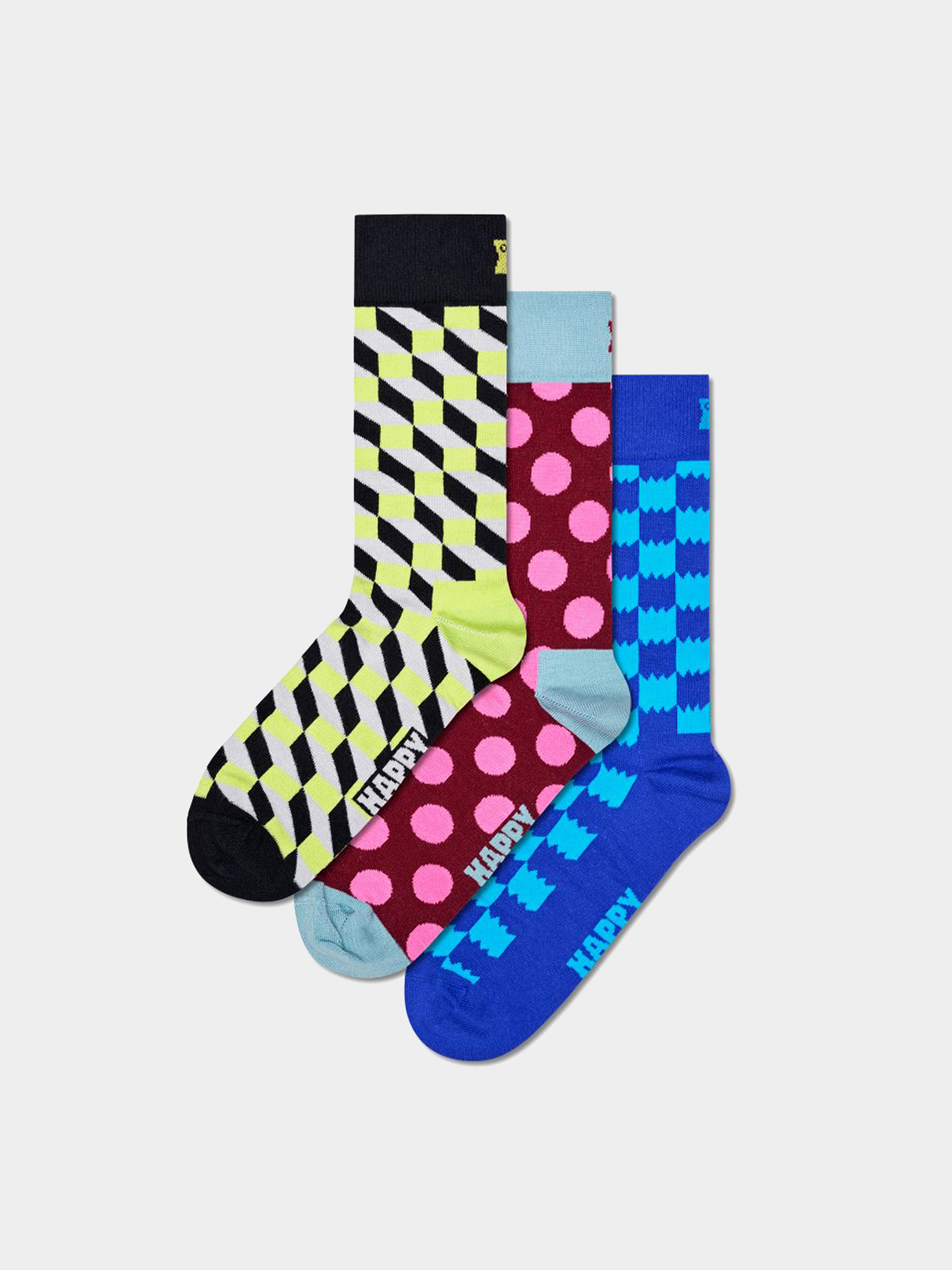 Чорапи Happy Socks 3-Pack Multicolor (navy)