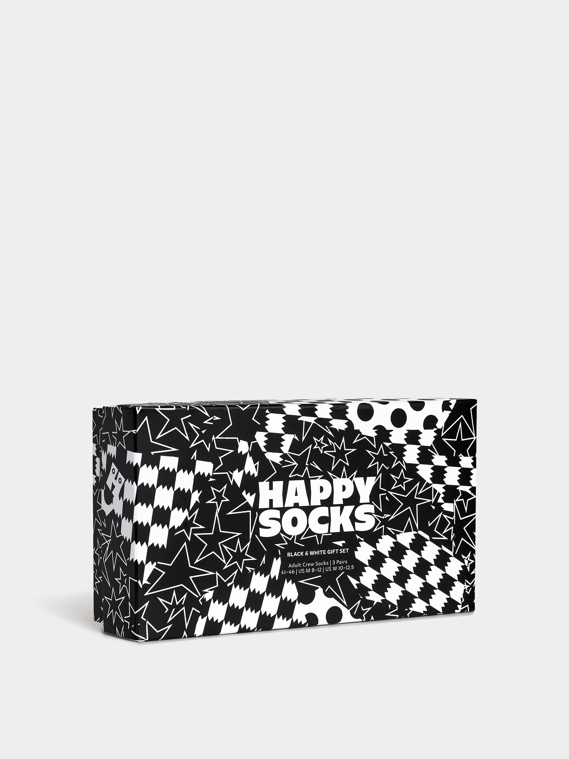 Чорапи Happy Socks 3-Pack Black And White (black)