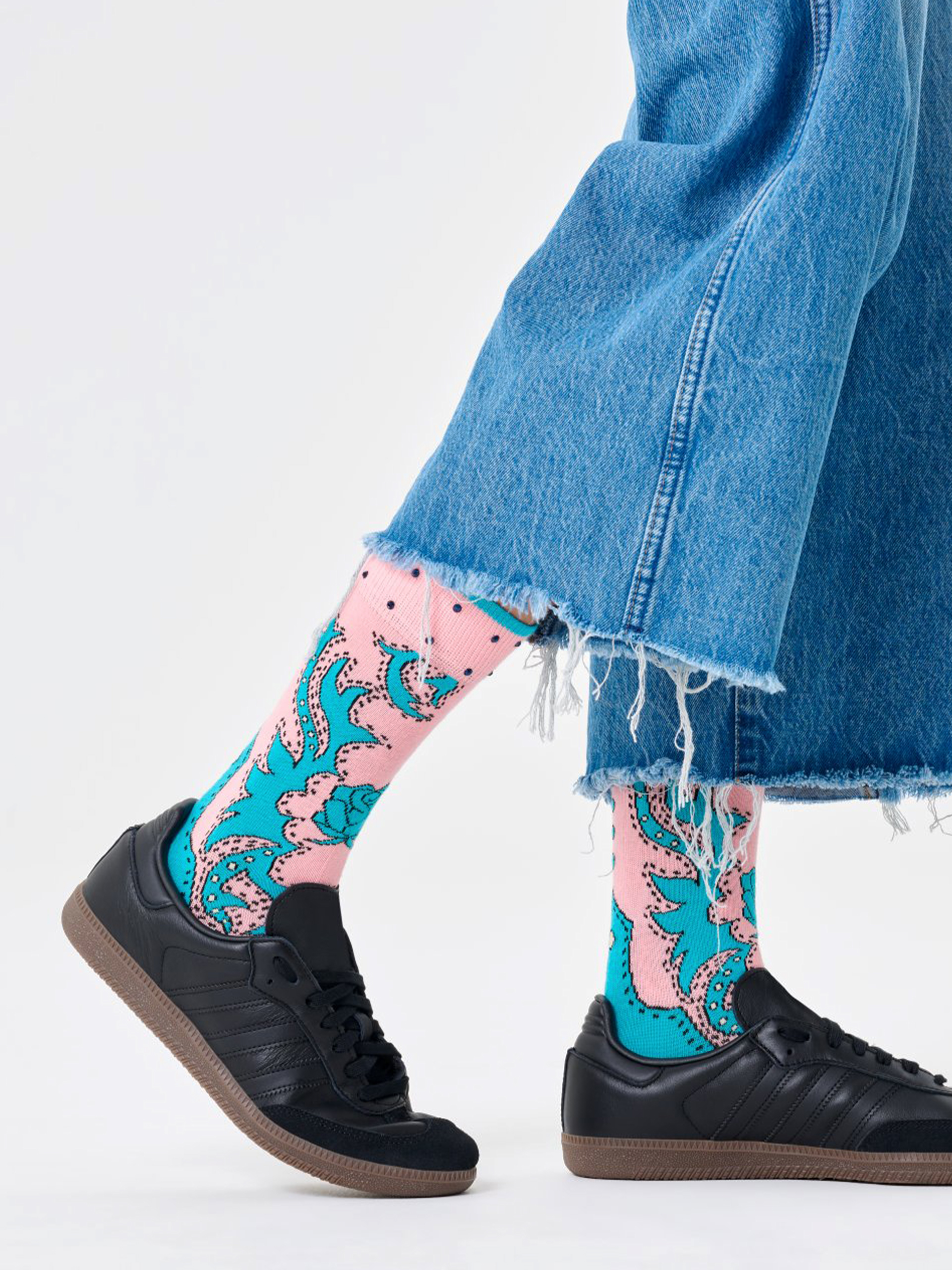 Чорапи Happy Socks Wrangler Freehand (turquoise)