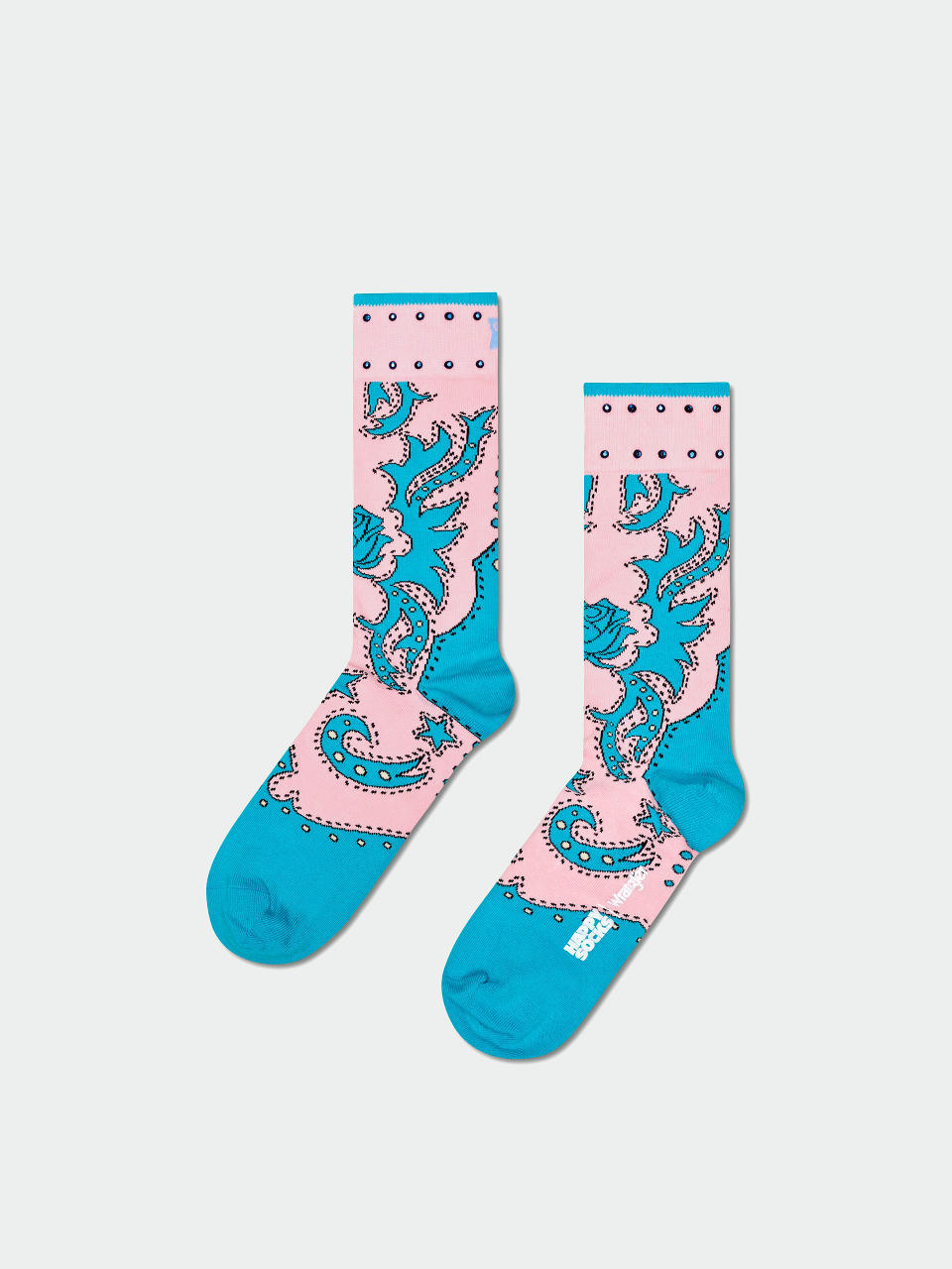 Чорапи Happy Socks Wrangler Freehand (turquoise)