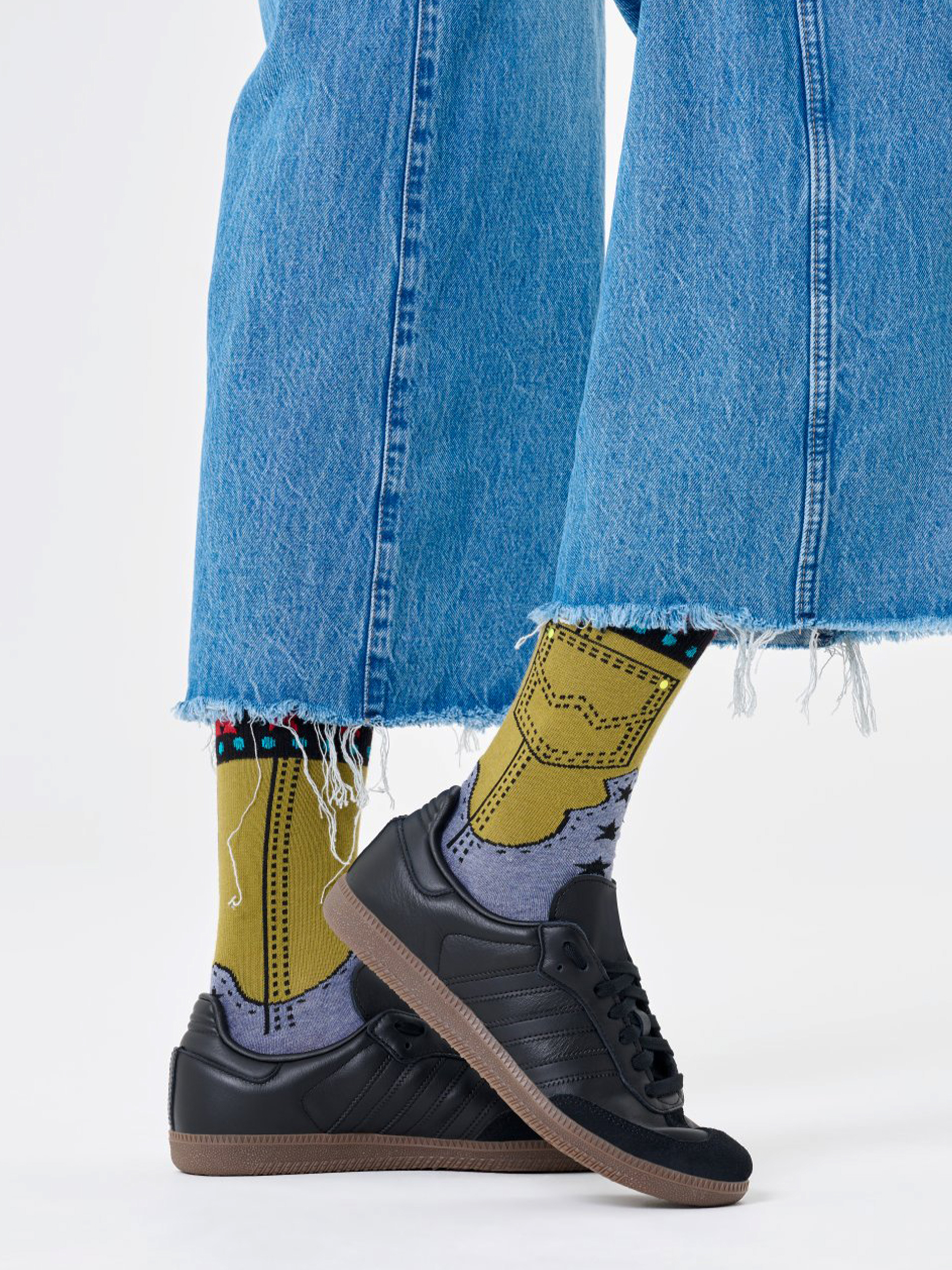 Чорапи Happy Socks Wrangler Jean Genie (dark green)