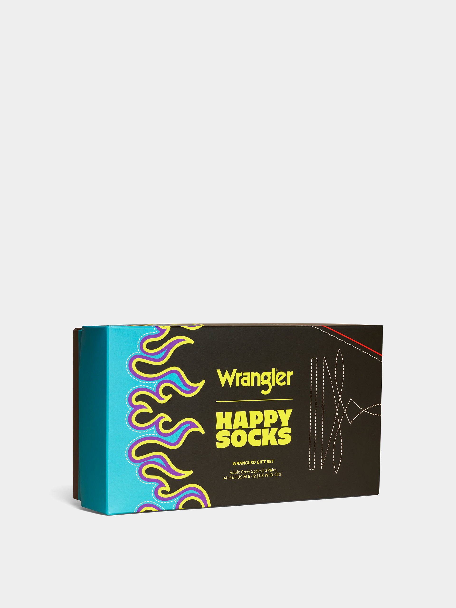 Чорапи Happy Socks Wrangler 3-Pack Wrangled (black)