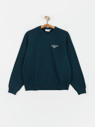 Суитшърт Carhartt WIP Signature Wmn (duck blue/white)