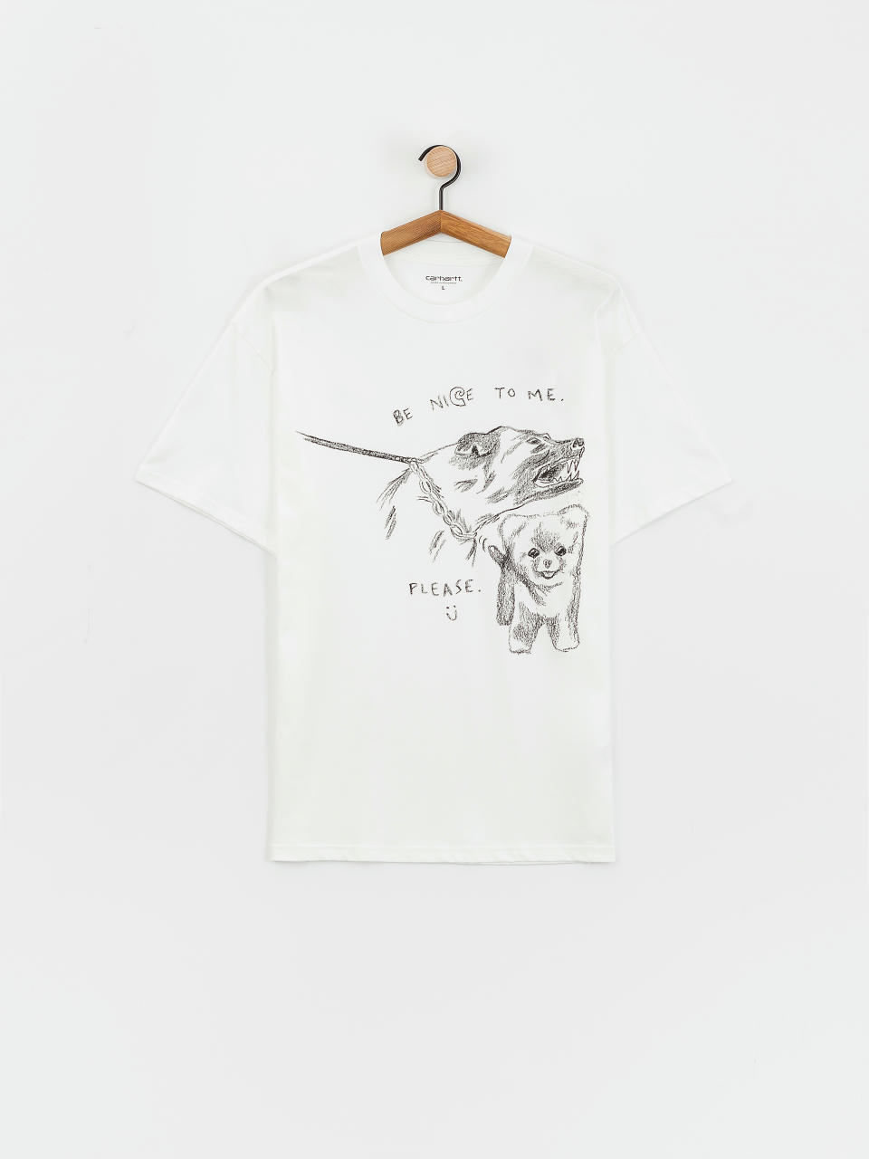 Тениска Carhartt WIP Pepe Be Nice (white/black)