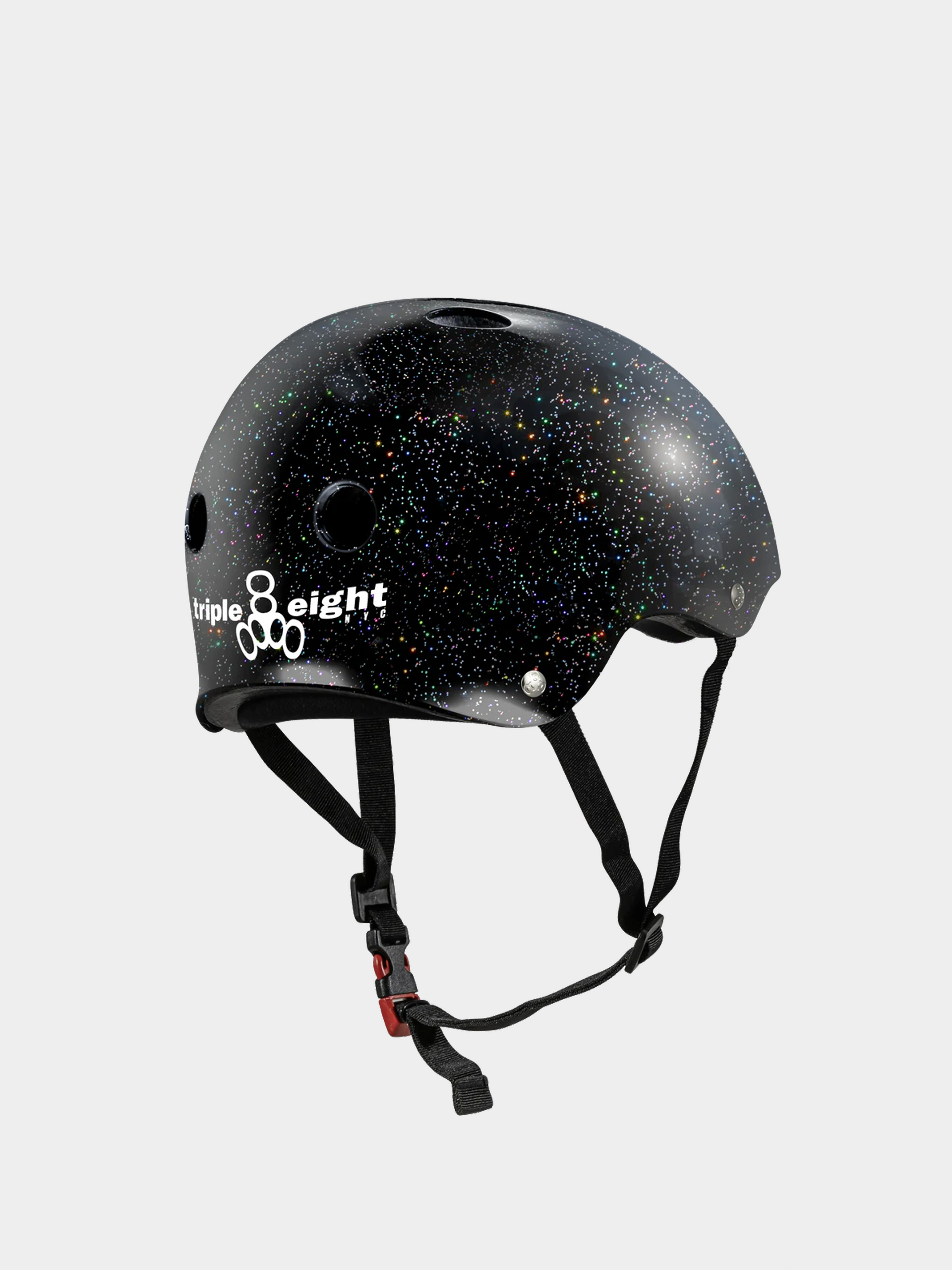 Каска Triple Eight The Certified Sweatsaver Helmet (black glitter)