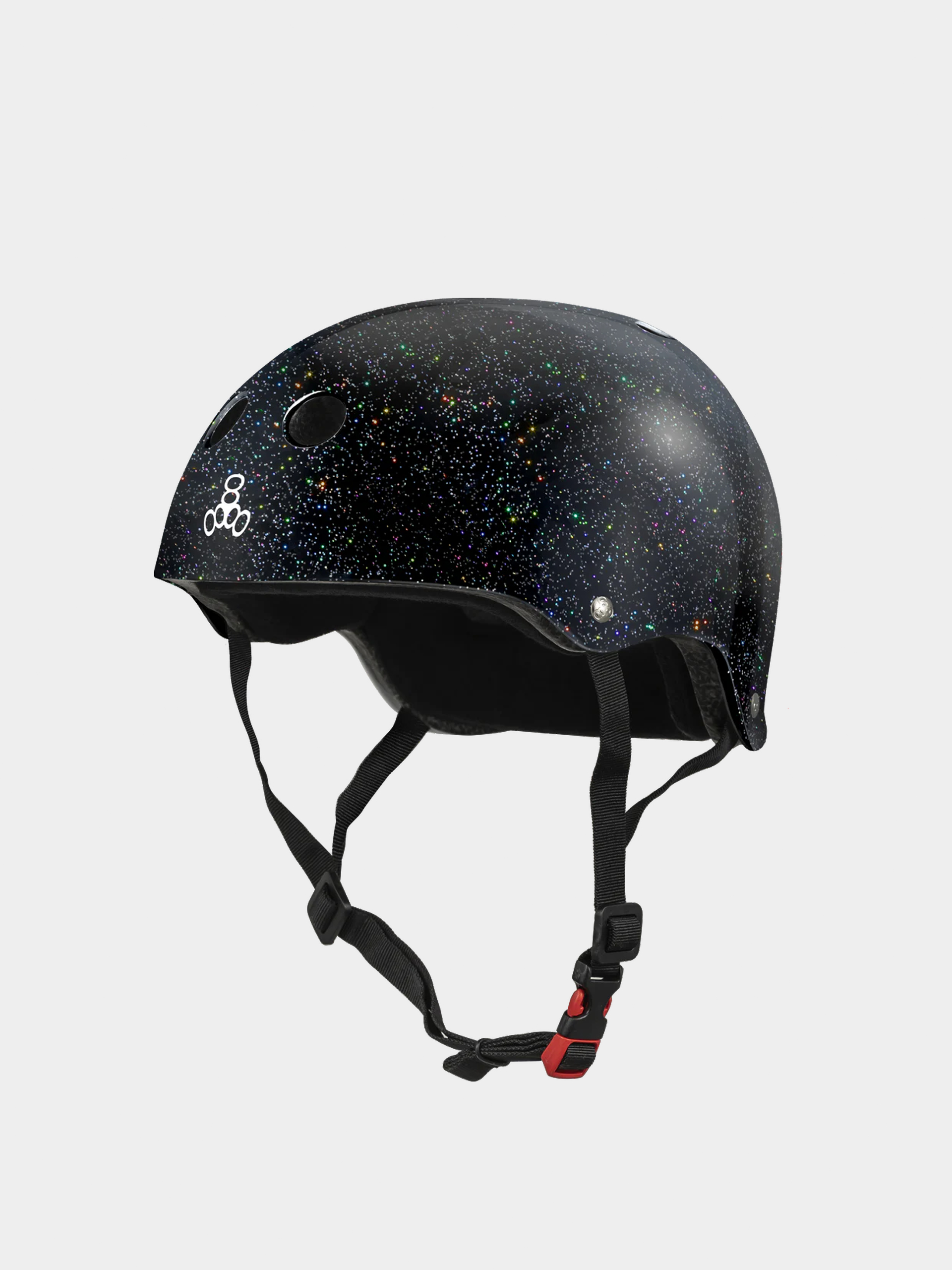 u041au0430u0441u043au0430 Triple Eight The Certified Sweatsaver Helmet (black glitter)