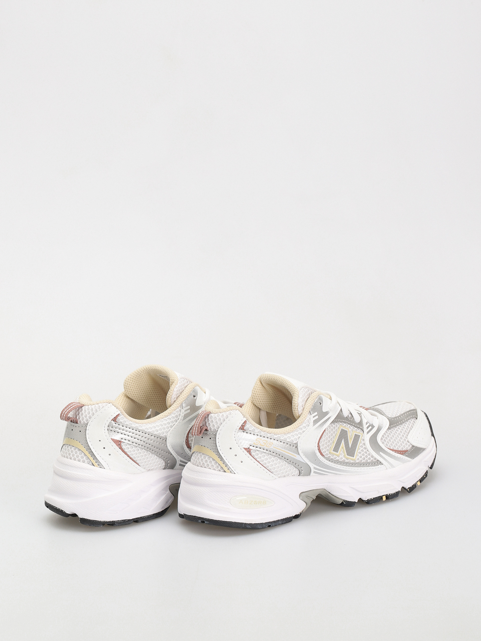 Обувки New Balance 530 JR (white silver beige)