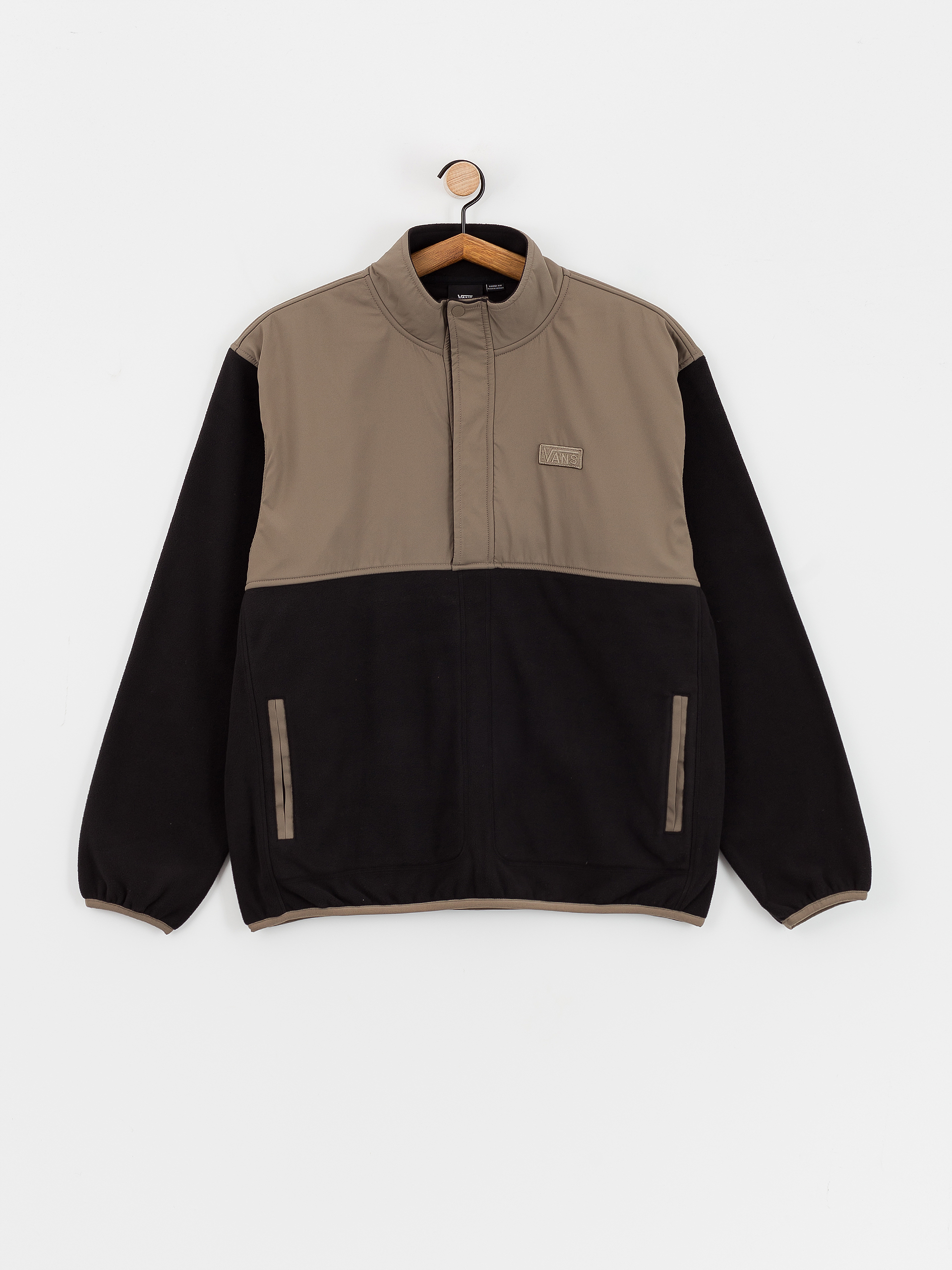 Мъжки Поларени суитшърт Vans Ranford Polar Fleece Loose Hz (black/bungee cord)